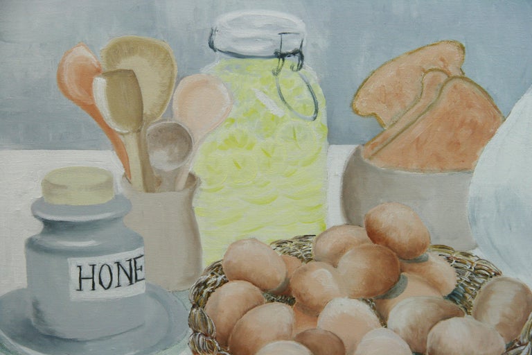 Scandinavian Breakfast Still Life Painting For Sale 1