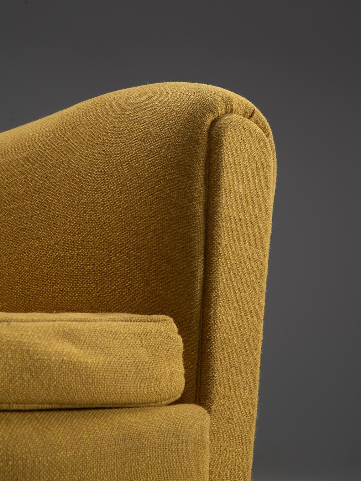 Scandinavian Bright Yellow Lounge Chairs, 1950s 1
