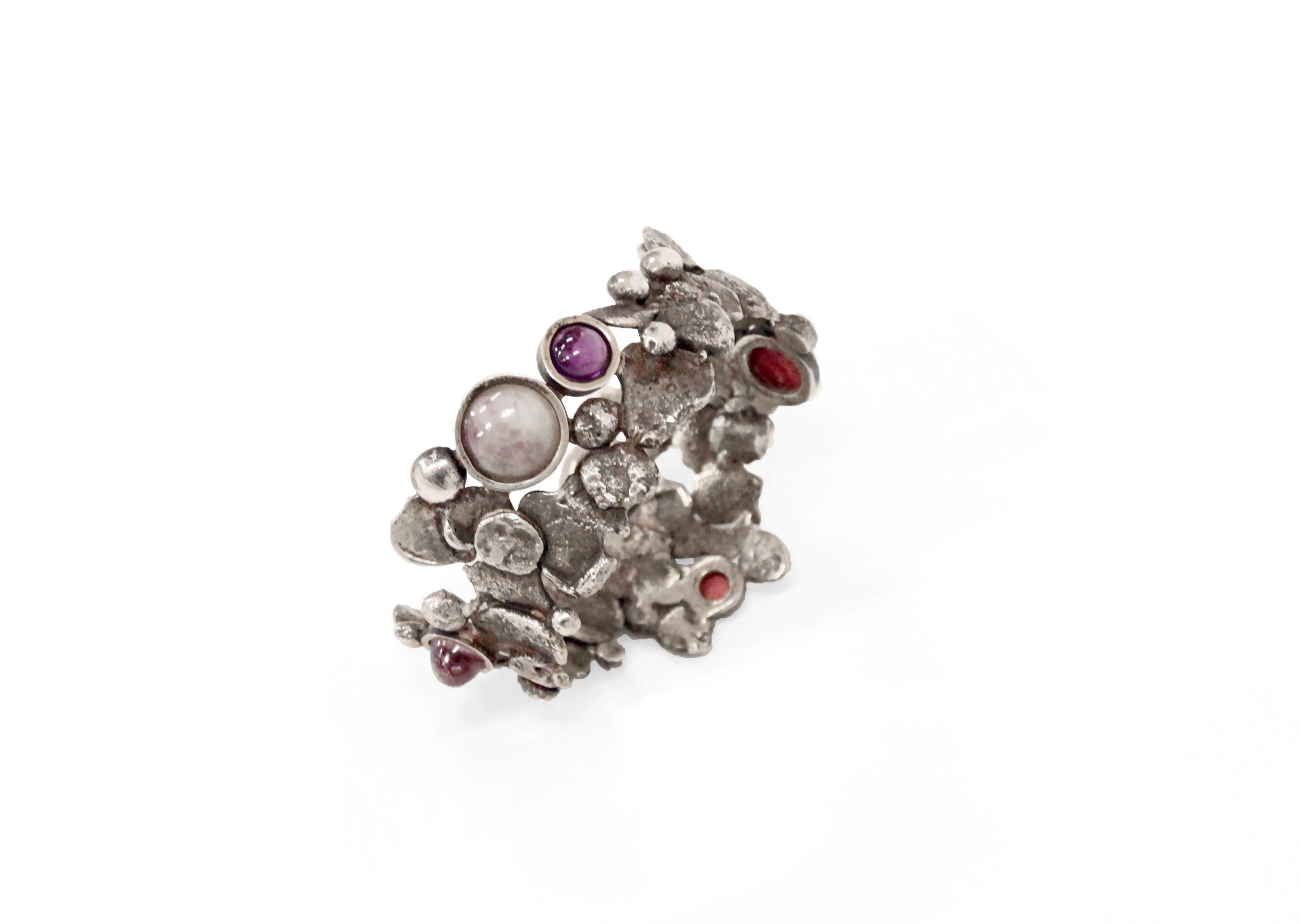 Modernist Scandinavian Brutalist Bracelet by Konrad Mehus, Norway, 1973 For Sale