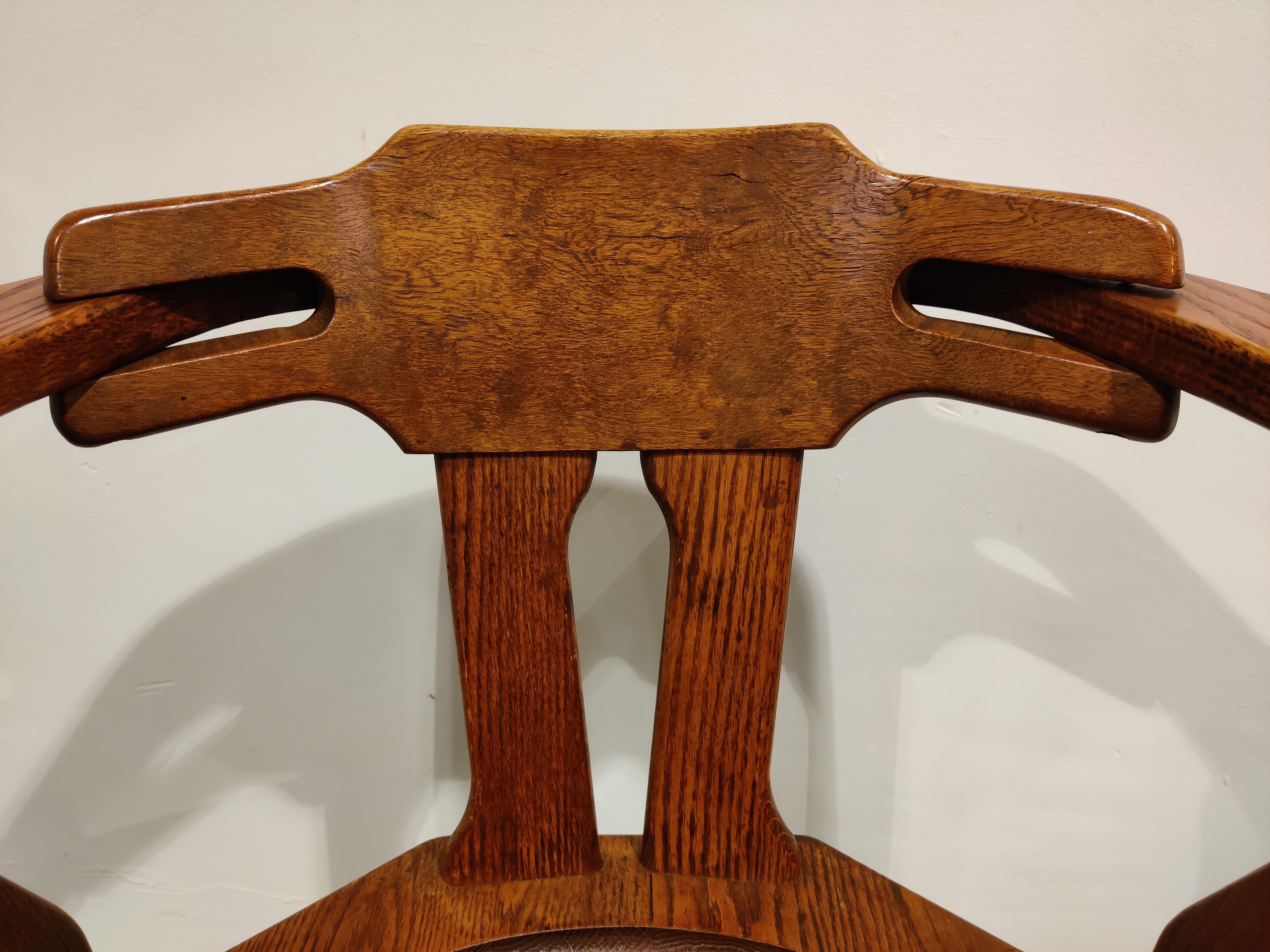 Mid-20th Century Scandinavian Brutalist Dining Chair, Set of 4, 1960s 