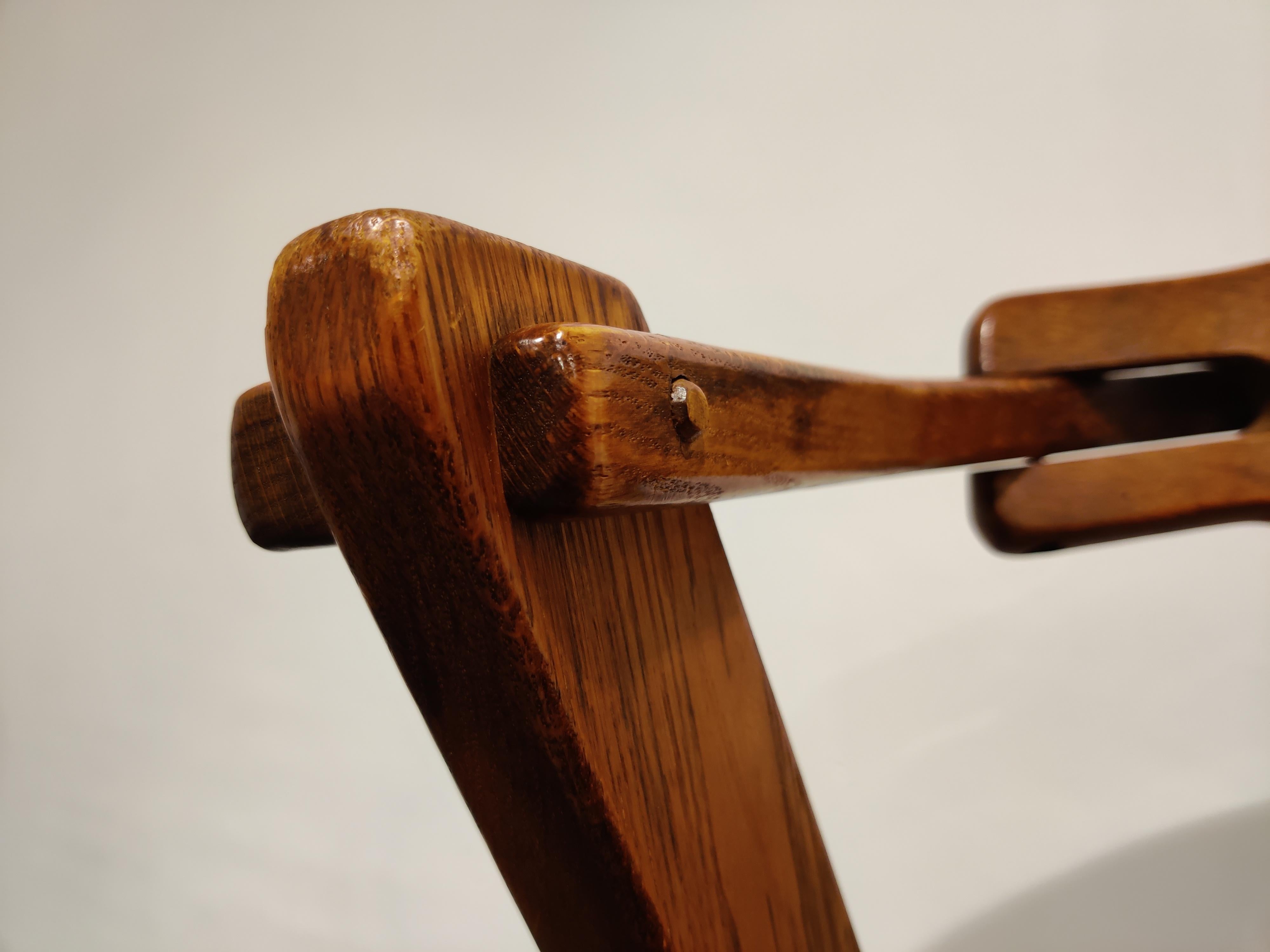 Scandinavian Brutalist Dining Chair, Set of 8, 1960s 3
