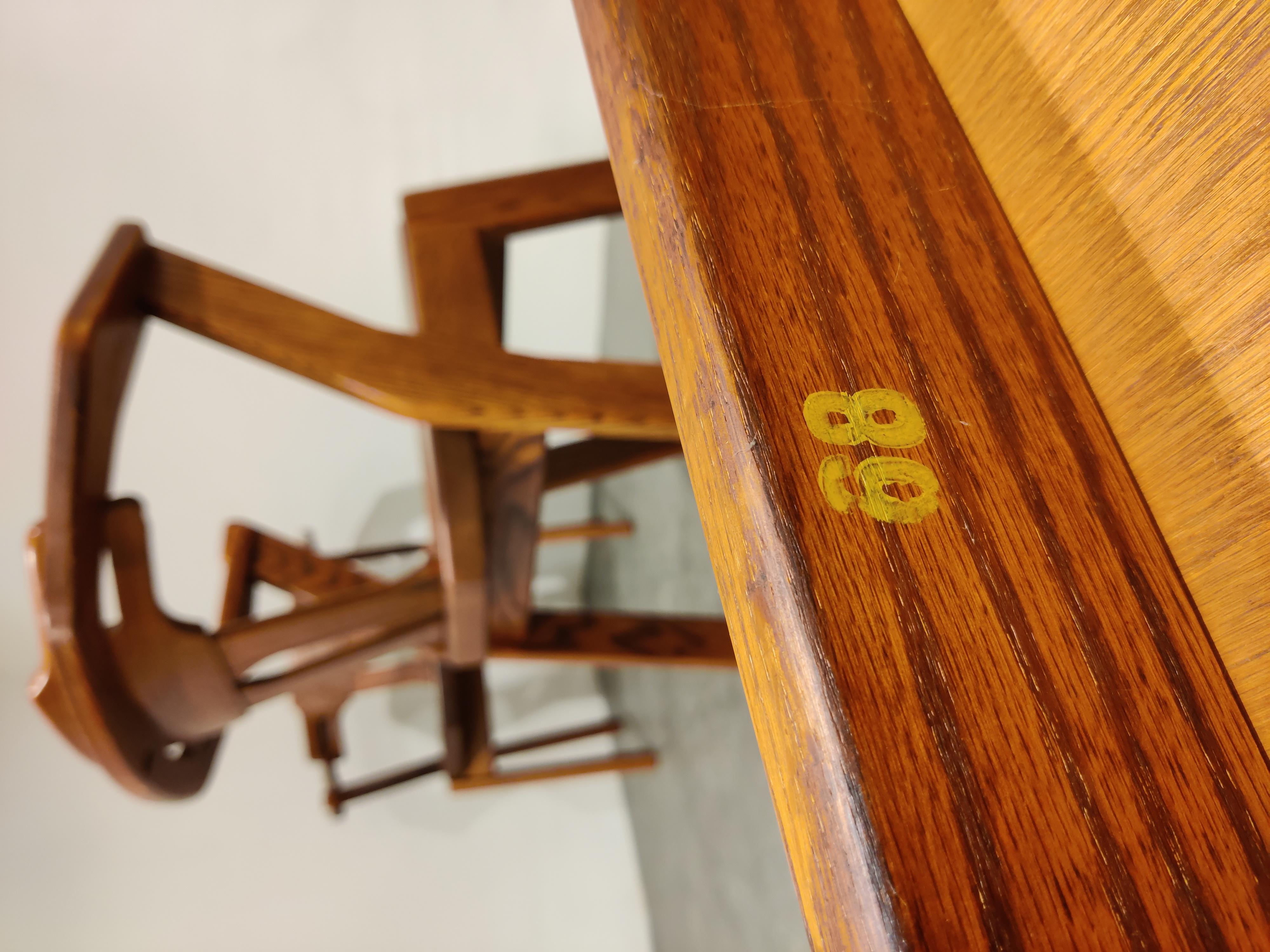 Scandinavian Brutalist Dining Chair, Set of 8, 1960s 7
