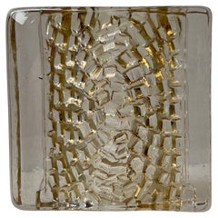 Scandinavian Brutalist Glass Block Sculpture, 1970s