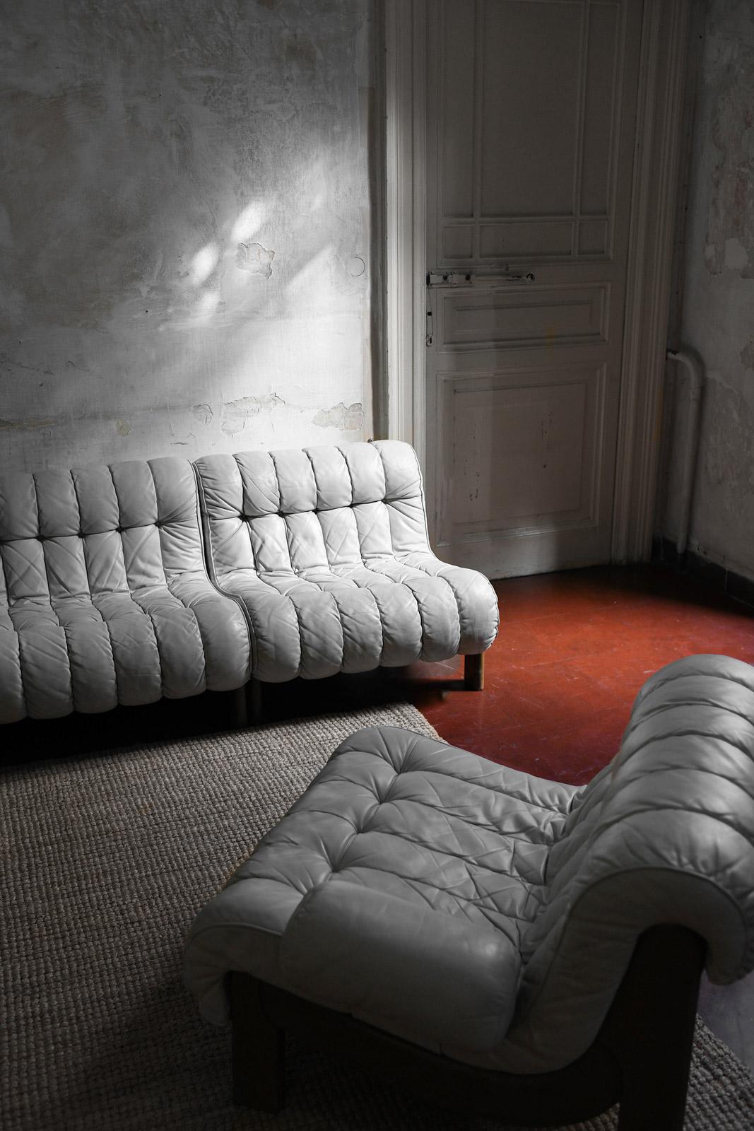 Scandinavian brutalist modular sofa, 1970s For Sale 1