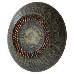 Scandinavian Brutalist "Sun" Wall Sconce Lamp Sculptural, Modern Ceramic, 1970s
