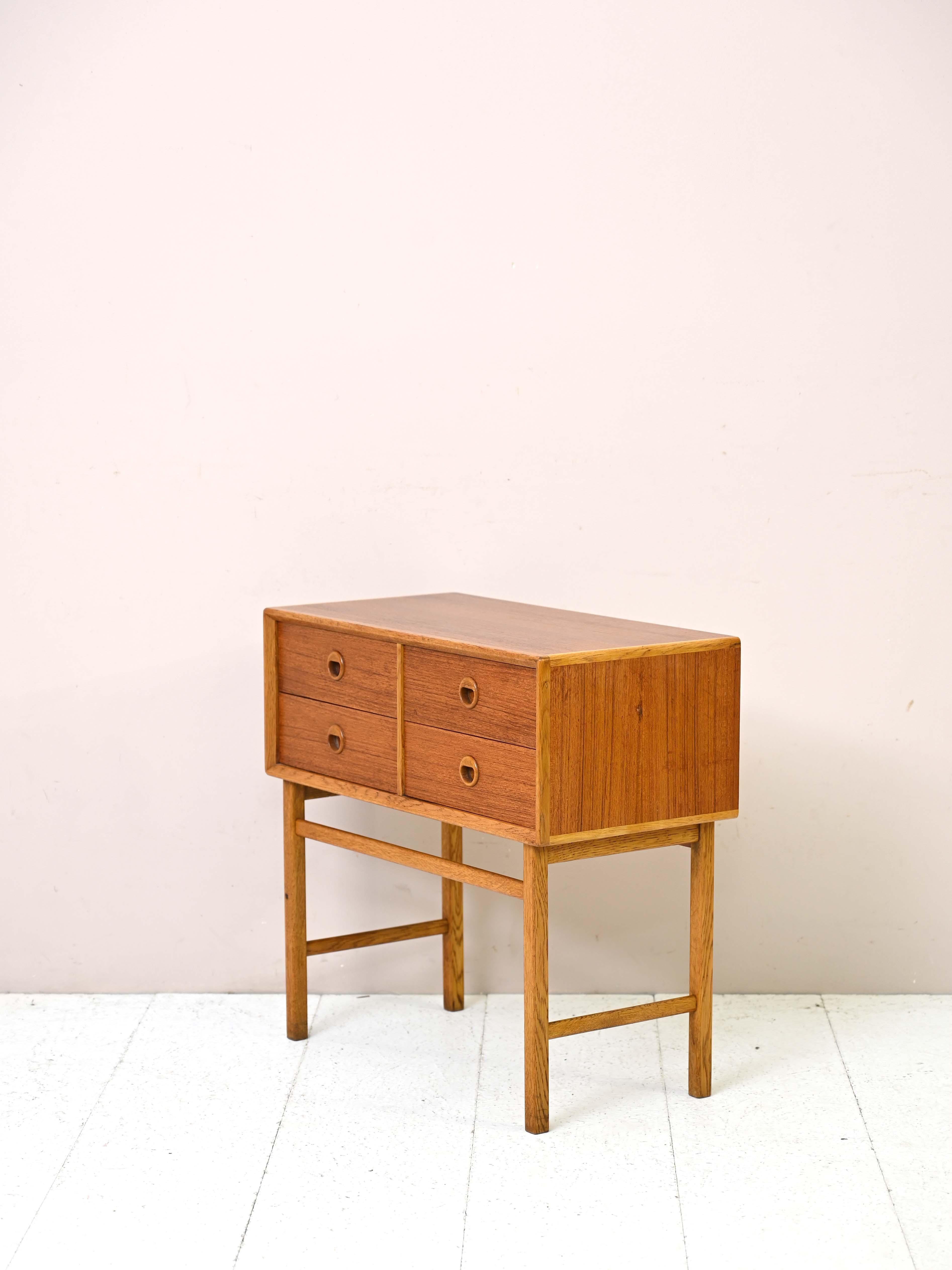 Mid-20th Century Scandinavian cabinet with drawers For Sale