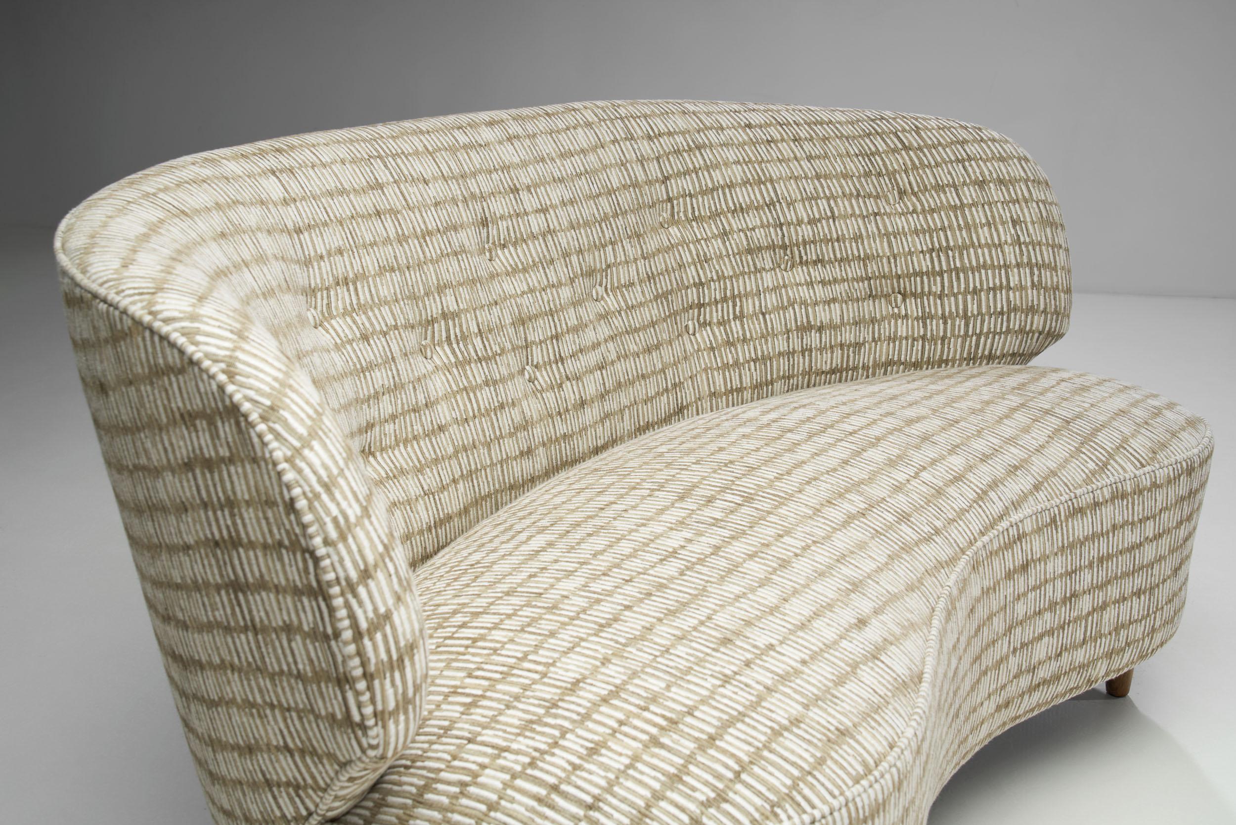 Skandinavisches Schreiner-Sofa aus der Mitte des Jahrhunderts, Skandinavisch, 1950er Jahre im Angebot 6