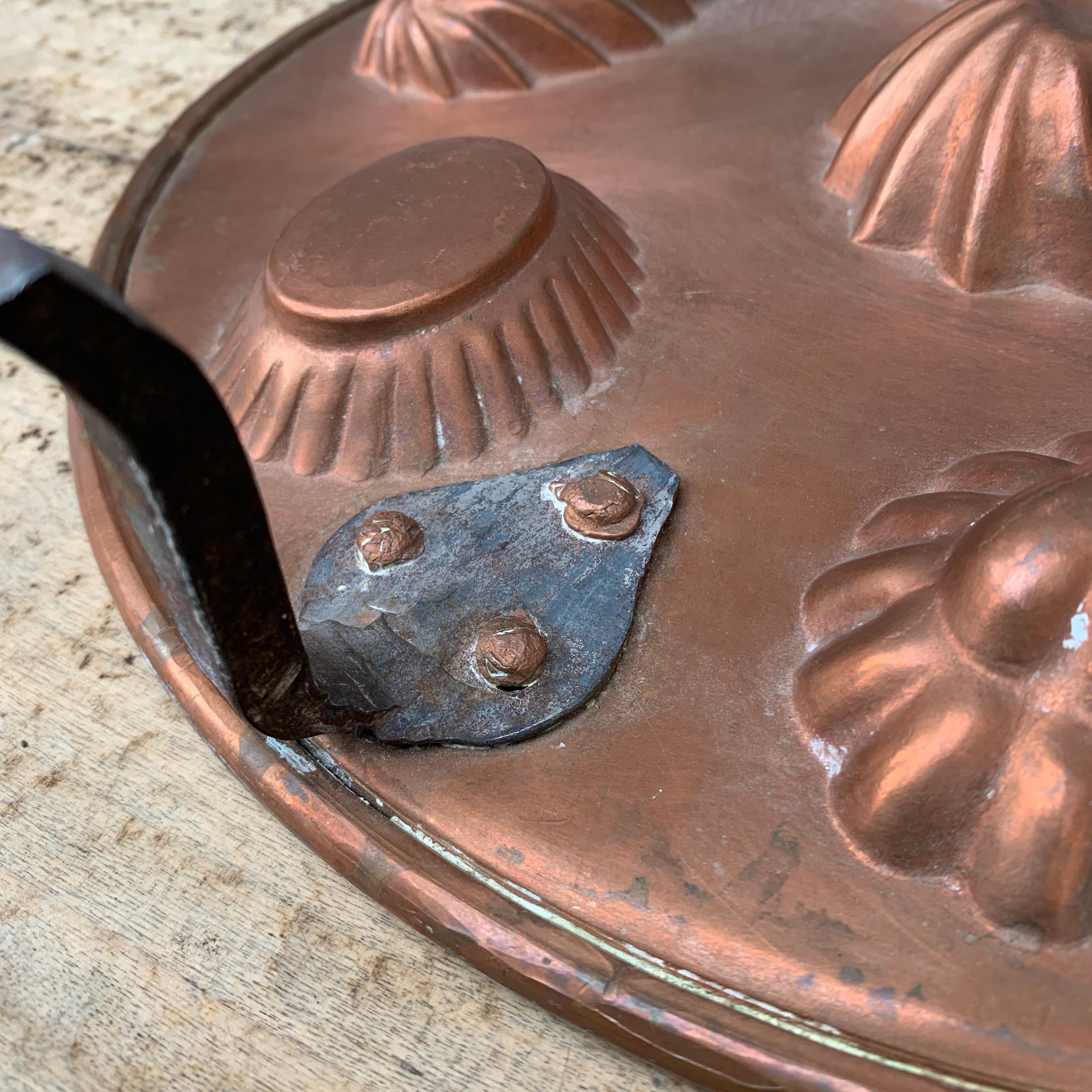 Scandinavian Cake Copper Pan, Early 19th Century 5