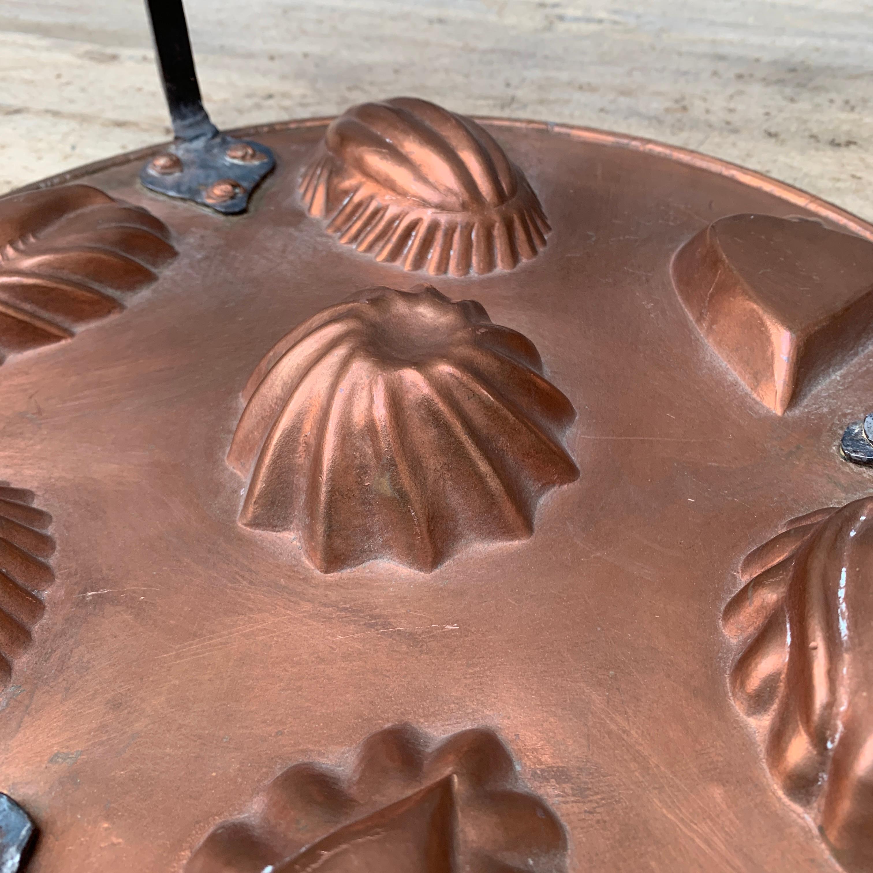 Scandinavian Cake Copper Pan, Early 19th Century 6
