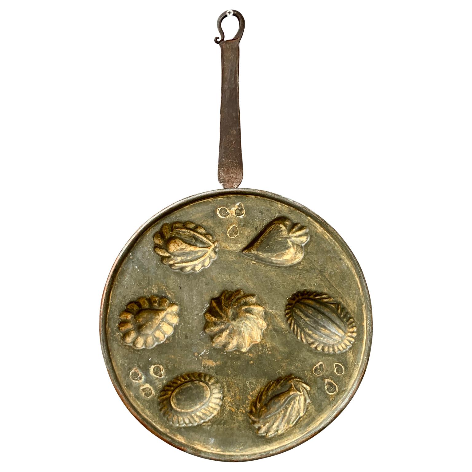 Swedish Scandinavian Cake Copper Pan, Early 19th Century