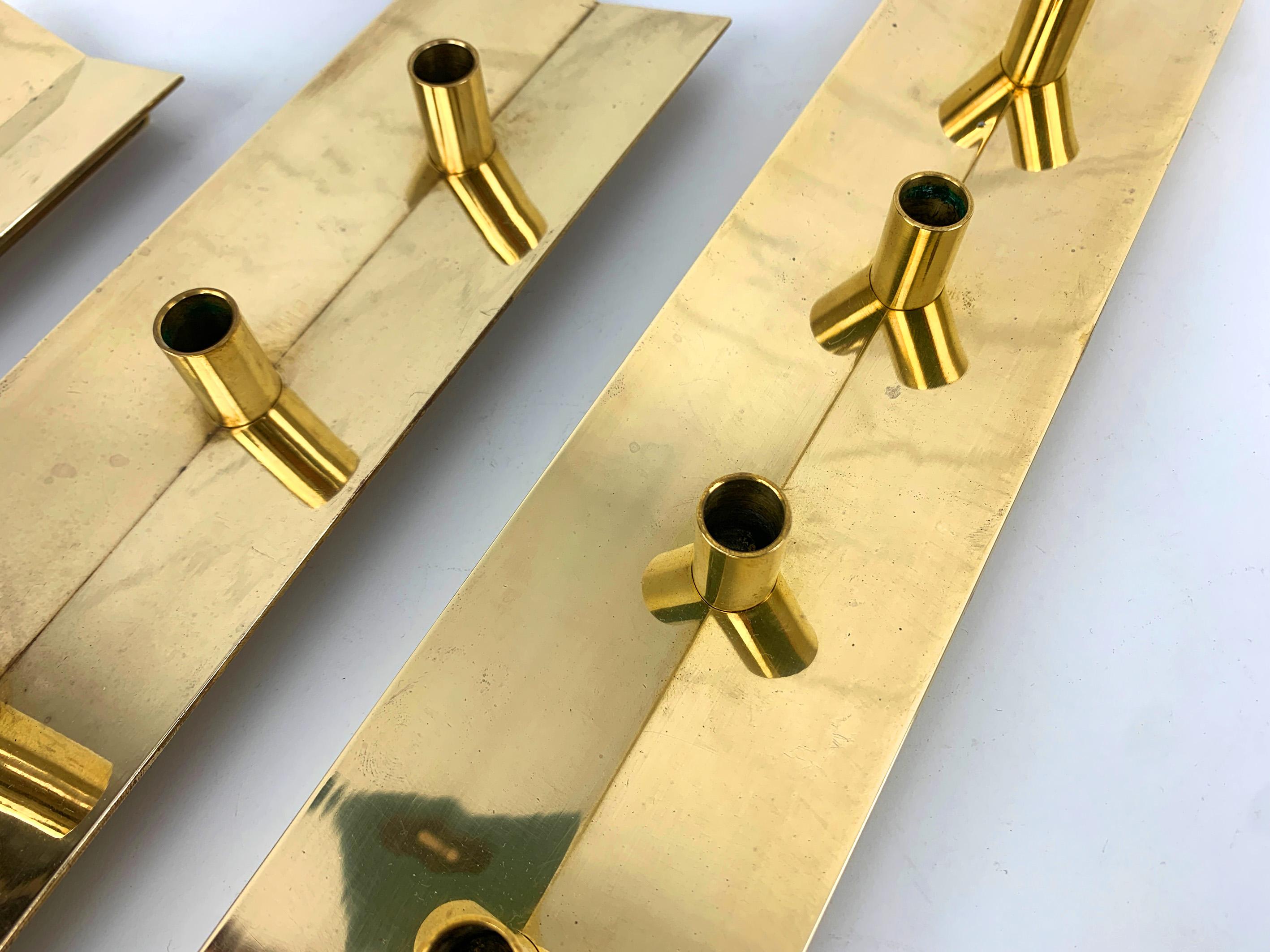 20th Century Scandinavian Candleholder N°69 in Brass by Pierre Forsell for Skultuna Sweden For Sale