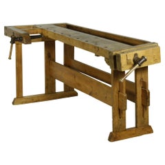 Scandinavian Carpenter's Pine Workbench, circa 1900