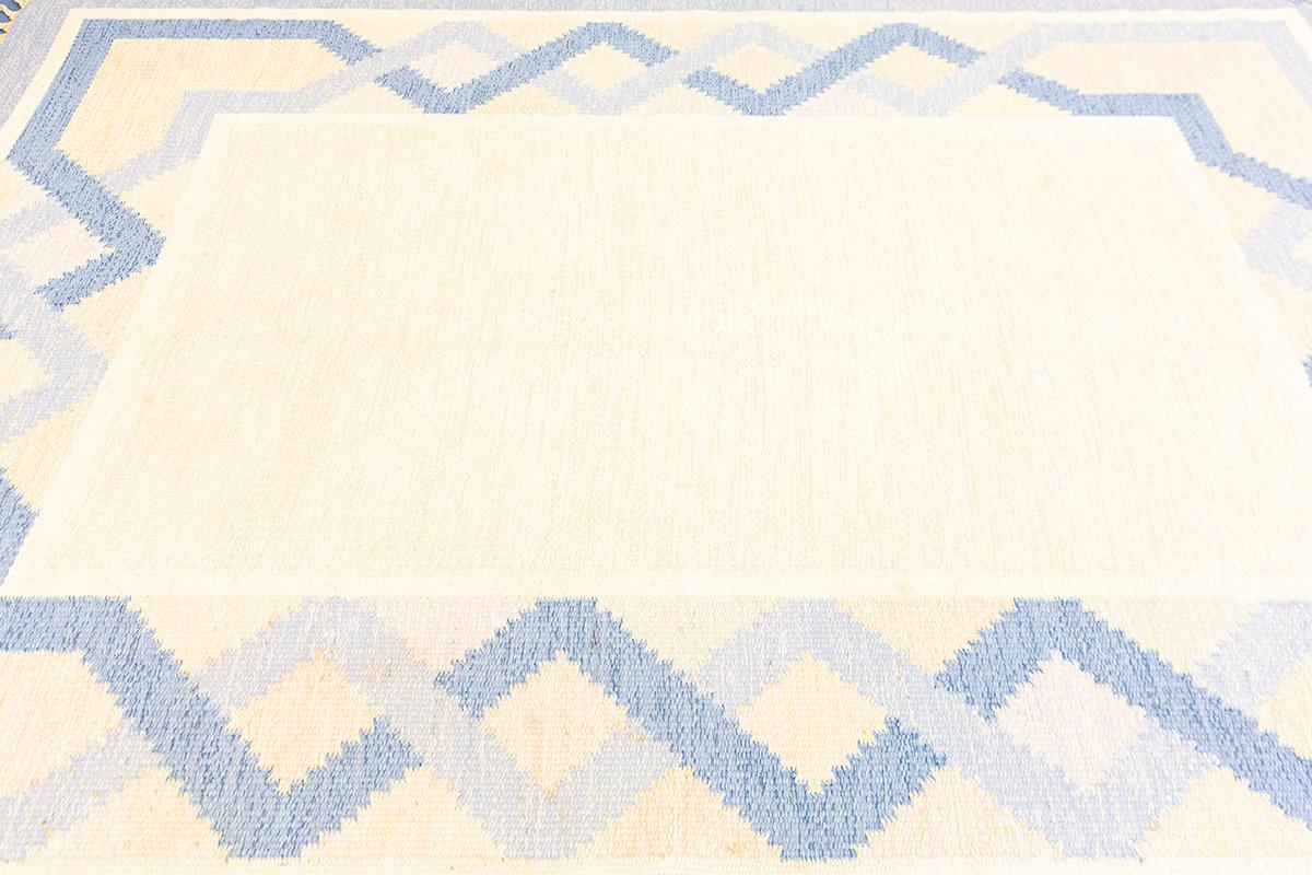 Scandinavian Modern Scandinavian Carpet Rollakan Swedish Minimalist Design Soft Color Palette For Sale