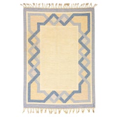 Vintage Scandinavian Carpet Rollakan Swedish Minimalist Design Soft Color Palette