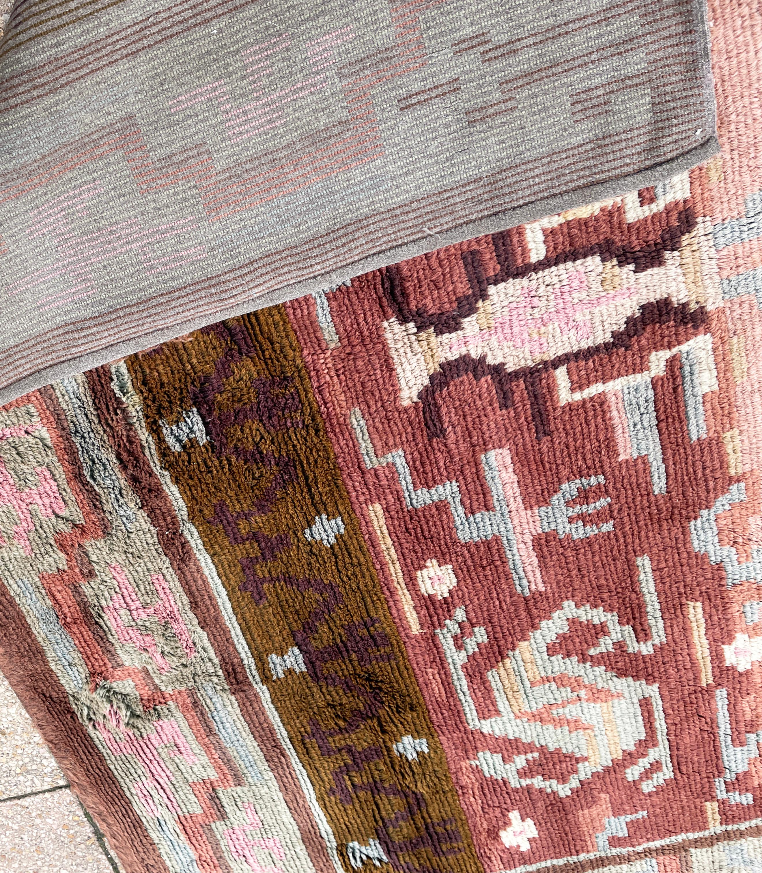 Scandinavian Modern Scandinavian Carpet, Vintage 7'5