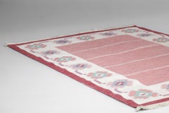 Alfombra escandinava Alfombra tejida rosa Rollakan Rolakan Alfombra sueca, G120
