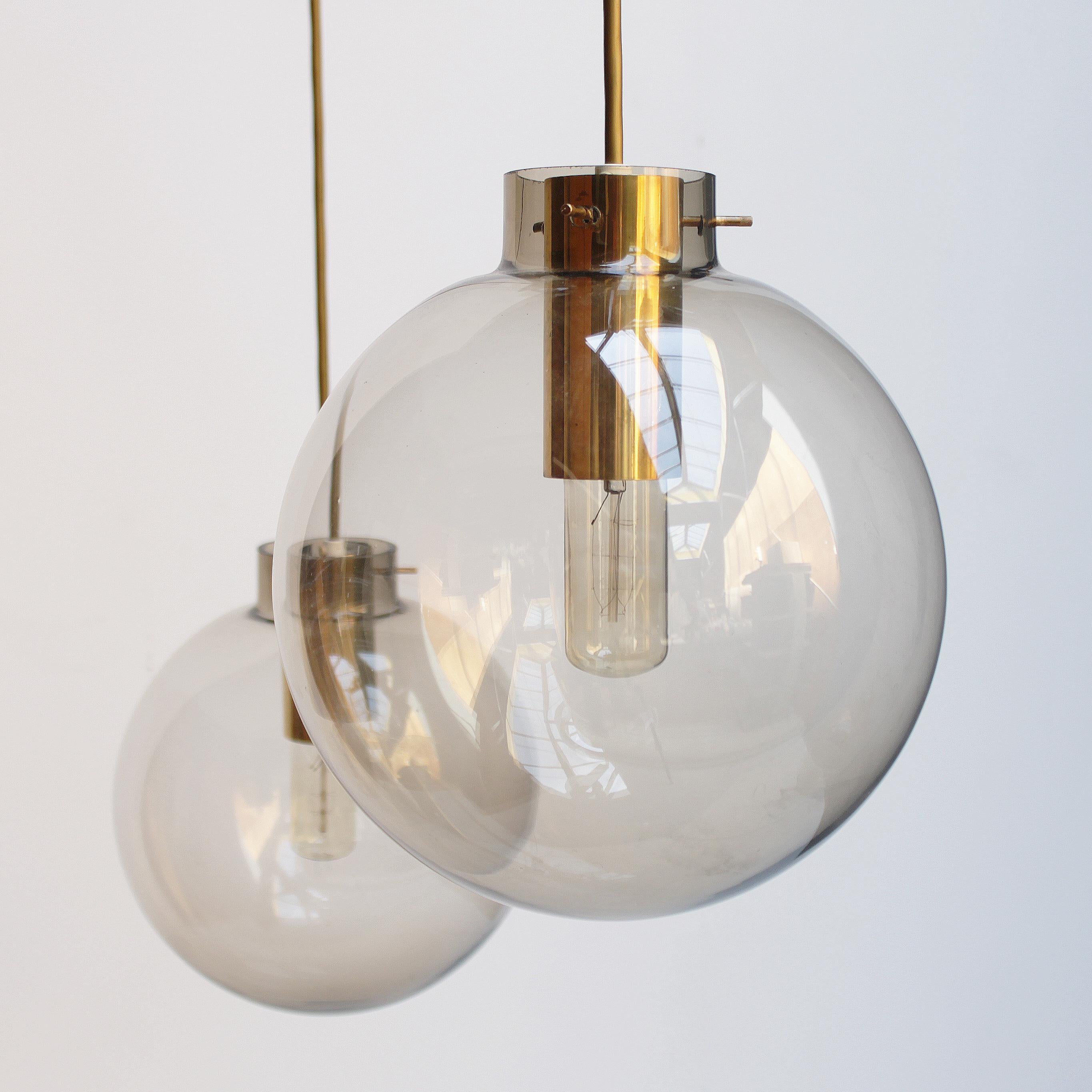 Brass Scandinavian Cascading Chandelier by Jonas Hidle for Høvik Lys