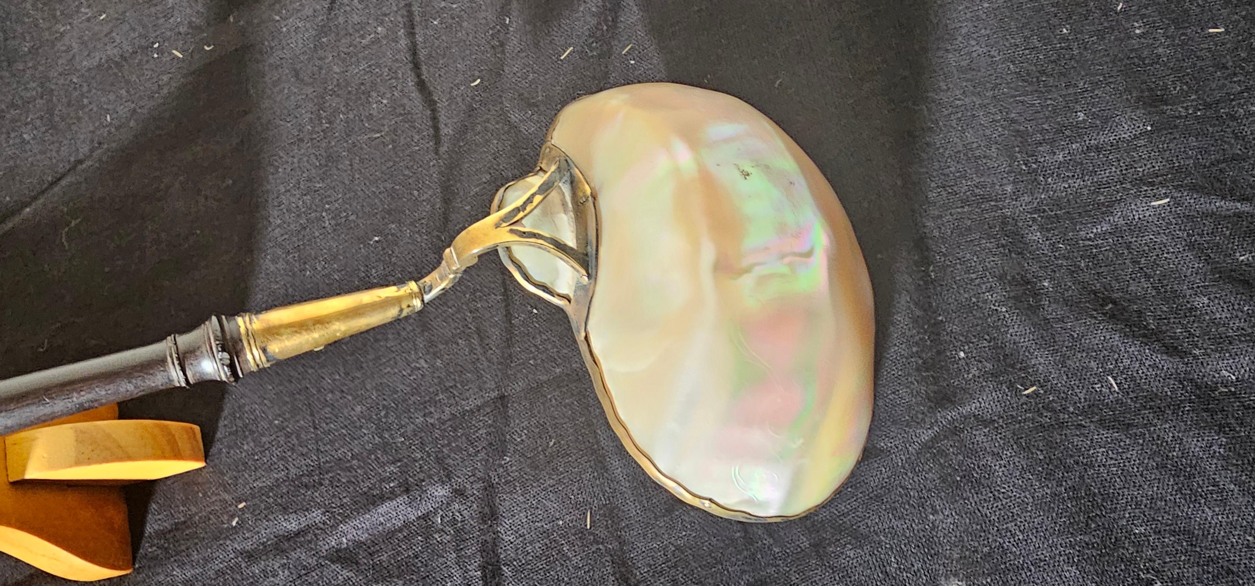 Folk Art Scandinavian Caviar Ladel For Sale