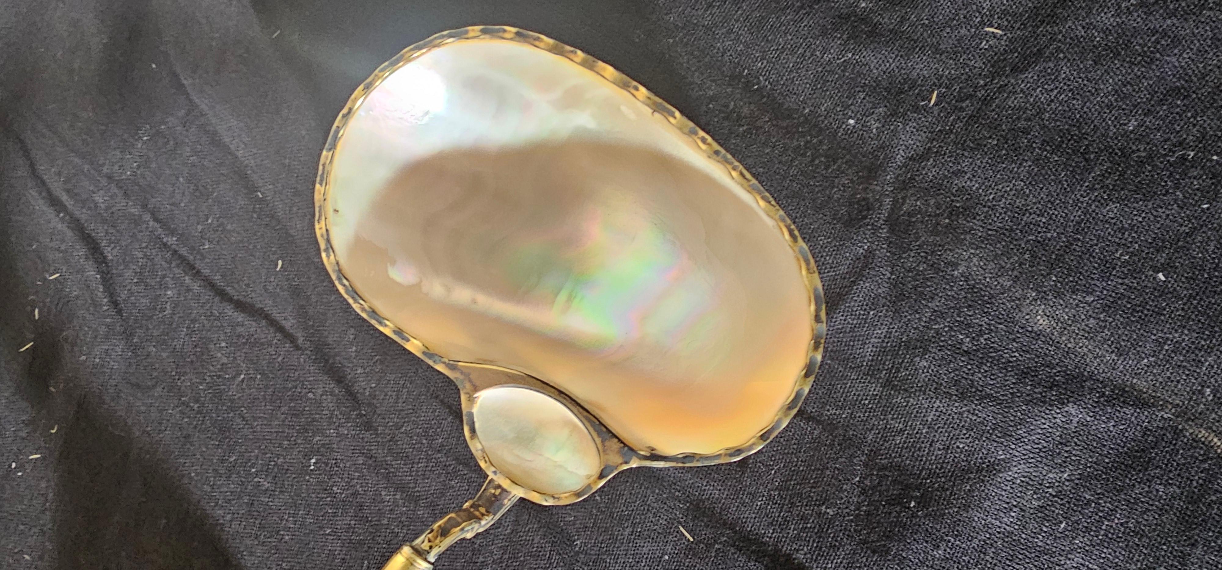 Carved Scandinavian Caviar Ladel For Sale