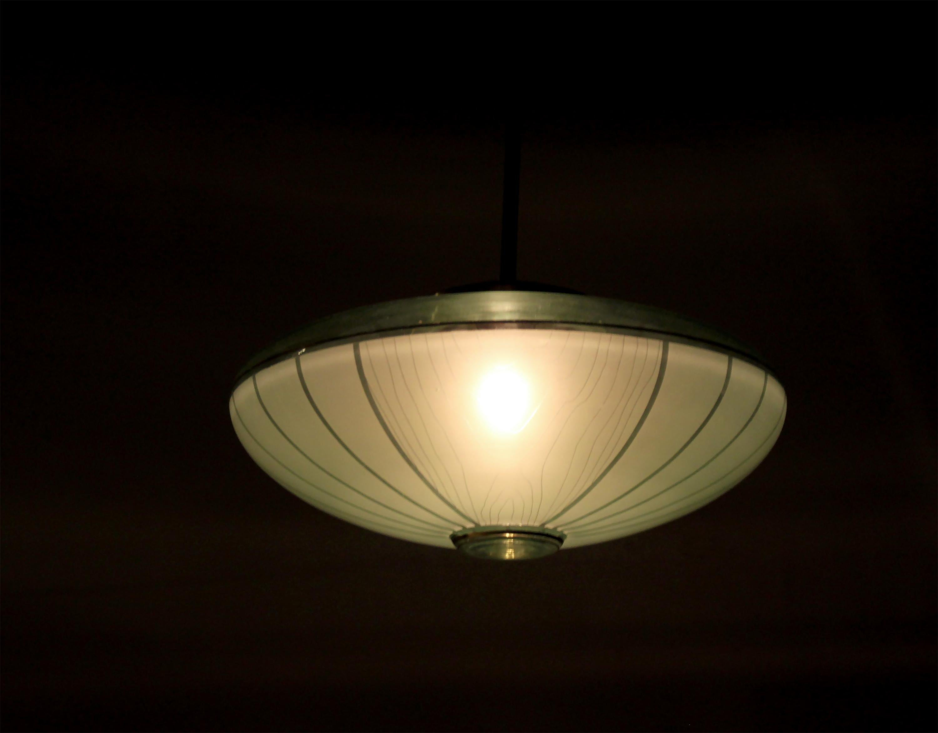 Mid-20th Century Scandinavian Ceiling Lamp by ASEA, 1960s