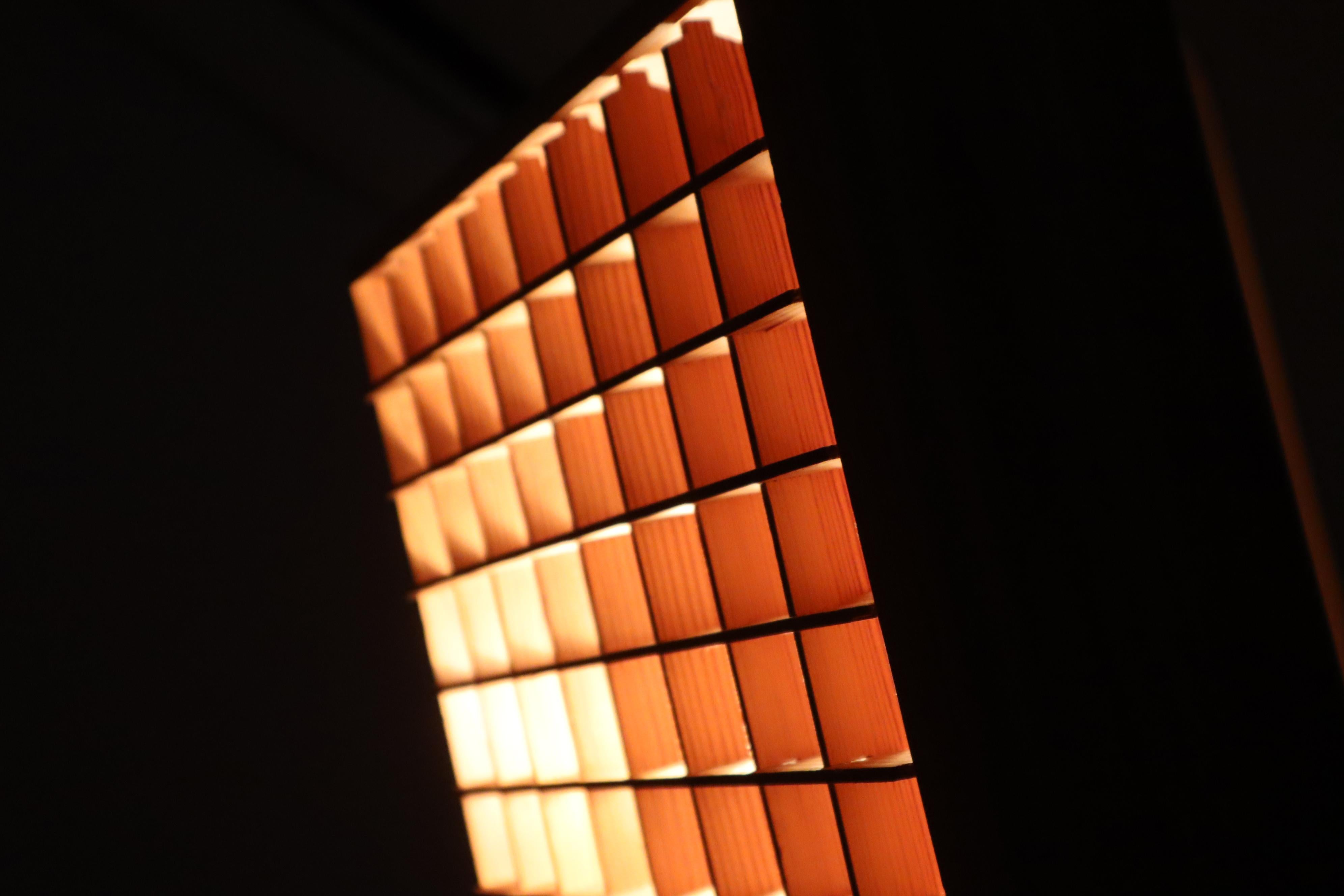 Mid-20th Century Scandinavian Ceiling Lamp made of Pinewood, Sweden 1960s For Sale