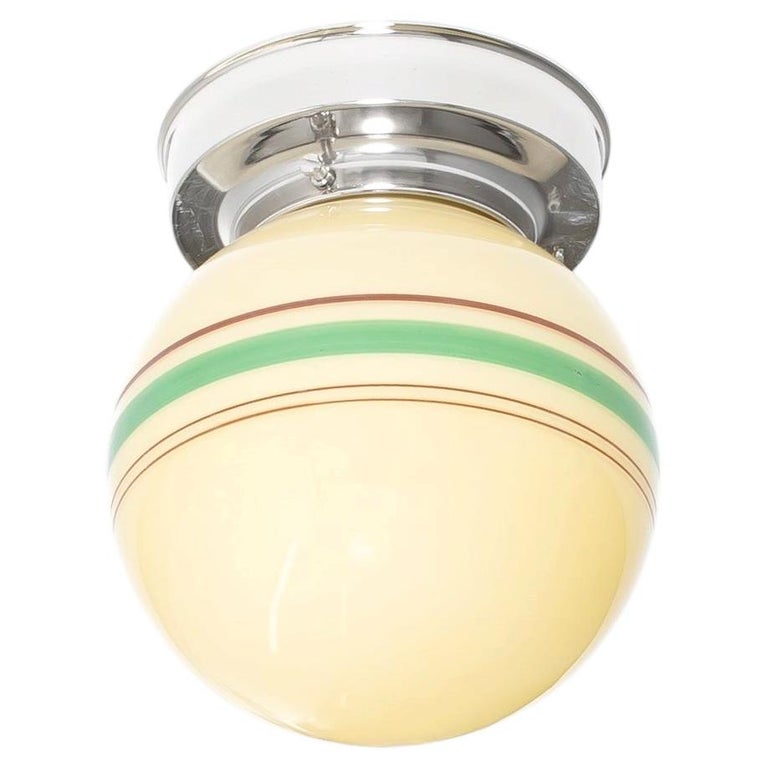 Scandinavian Mid-Century Flush Mount Ceiling Light, 1950s