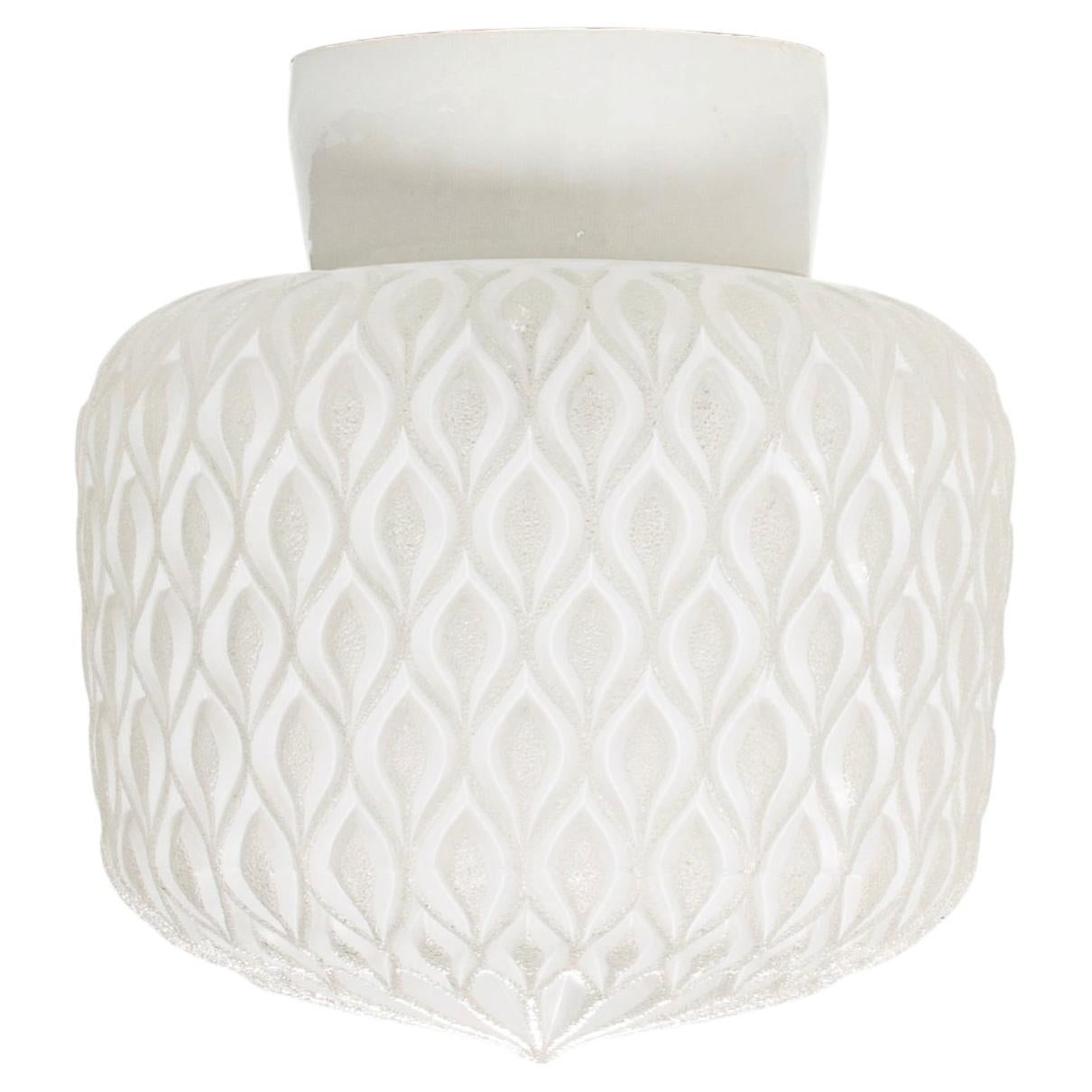 Scandinavian Mid-Century Flush Mount Ceiling Light, 1950s For Sale