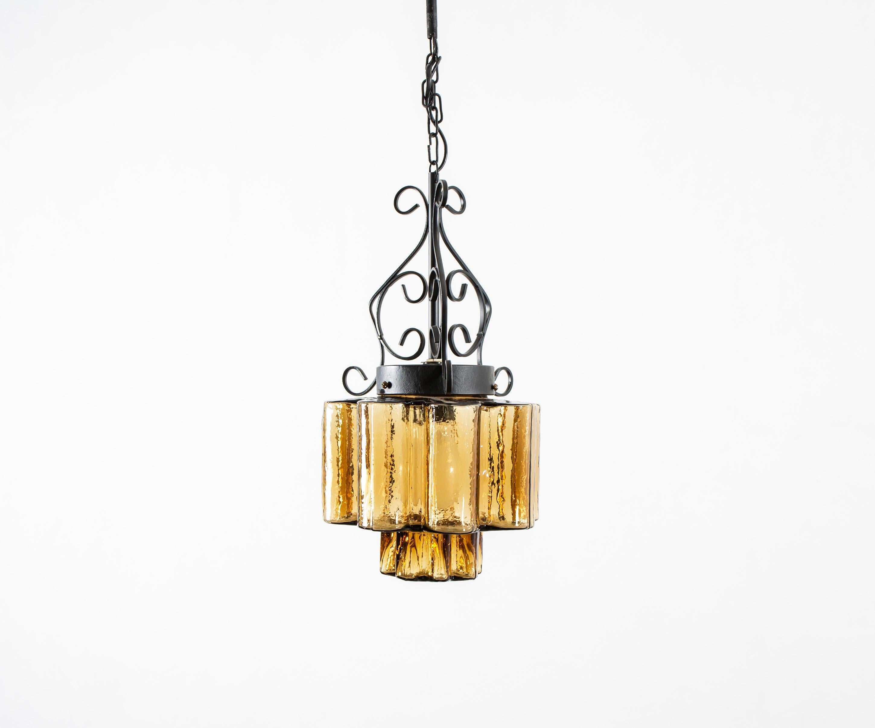 Mid-Century Modern Scandinavian Ceiling Light, 1970s For Sale