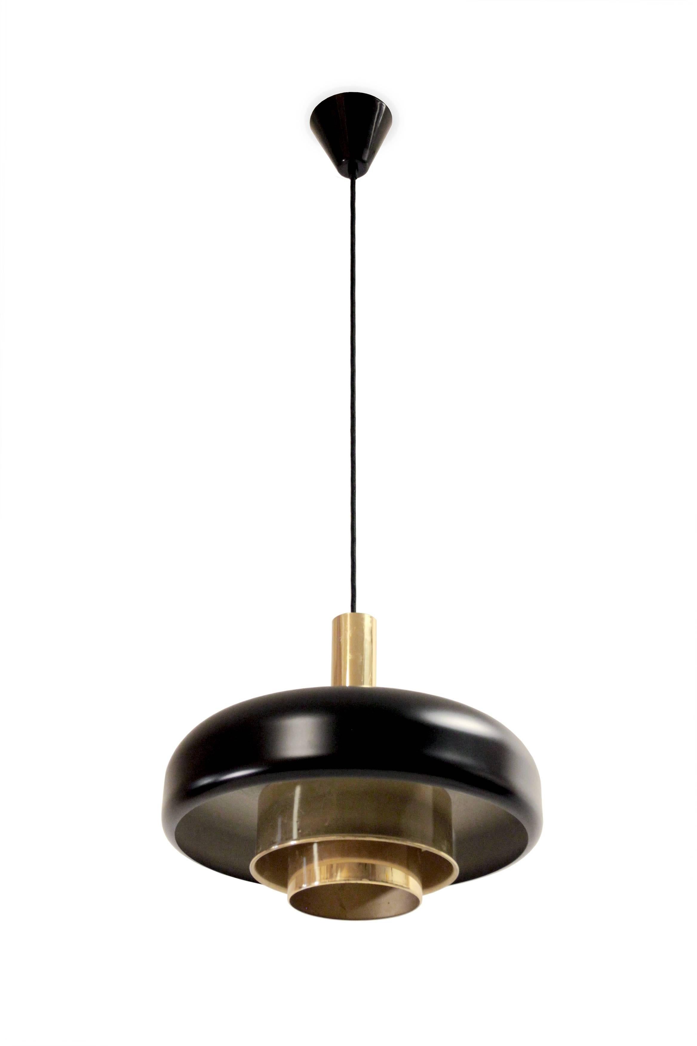 Norwegian Scandinavian Ceiling Light by Jonas Hidle for Høvik Verk, Norway, 1960s