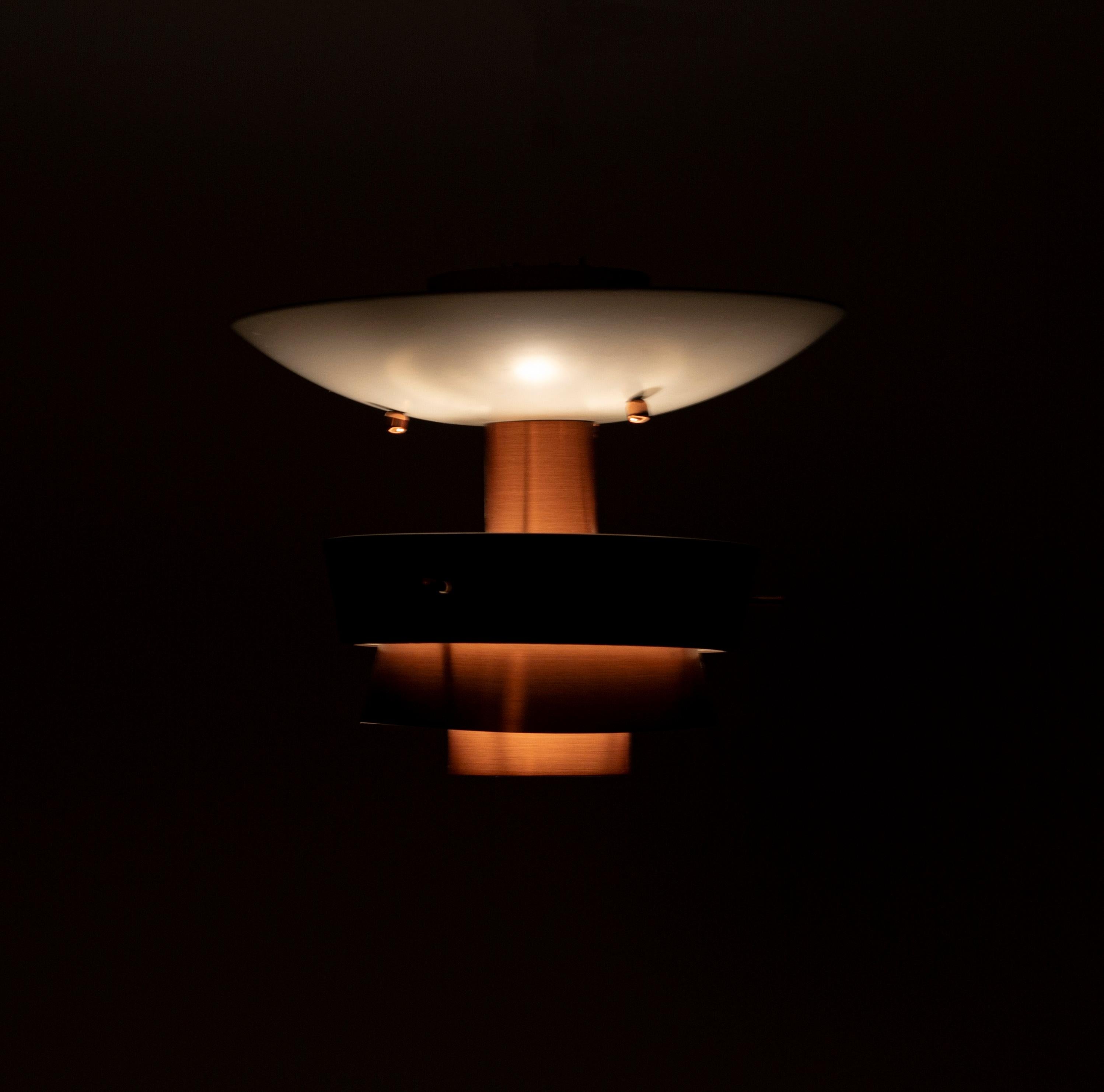 Scandinavian Ceiling Light by Tr&Co, Norway, 1960s In Fair Condition In Oslo, NO