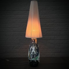 Lampada da terra scandinava in ceramica di Marian Zawadzki per Tilgmans, Svezia, anni '60