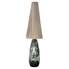 Skandinavische Stehlampe aus Keramik von Marian Zawadzki für Tilgmans, Schweden, 1960er Jahre