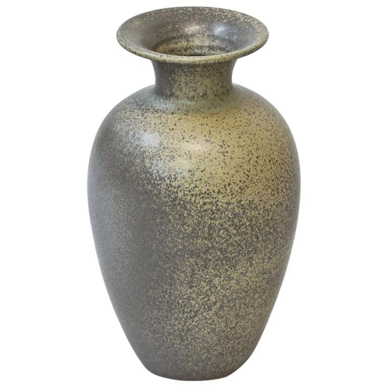 Scandinavian Ceramic Floor Vase in Stoneware, Sweden, 1960s