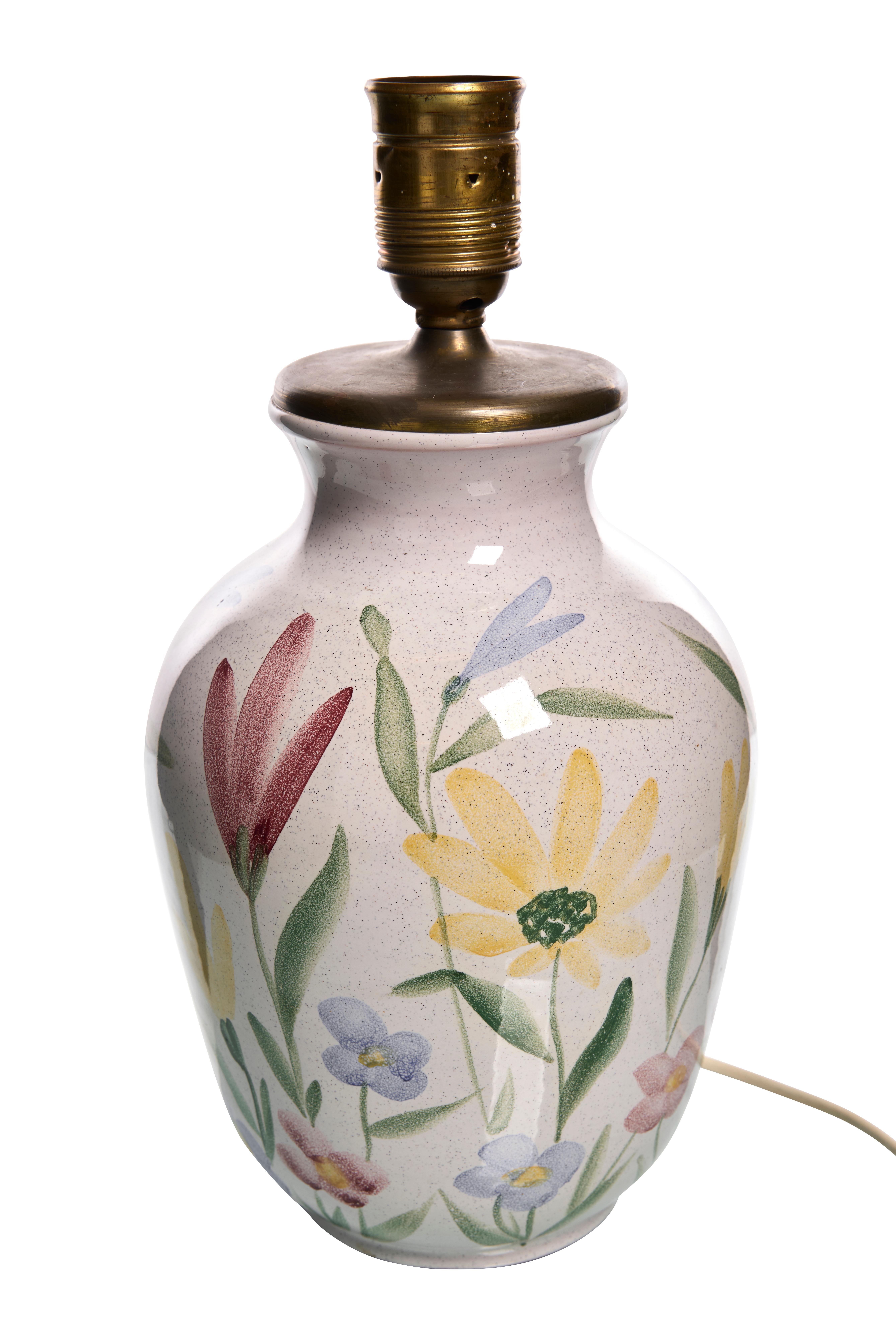 Swedish Scandinavian ceramic lamp by Ulla Ahlgren for Alingsås Keramik For Sale