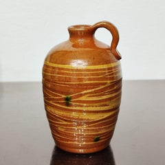 Scandinavian Ceramic Pitcher, Ville Sjöholm, Höganäs, Sweden 1950s