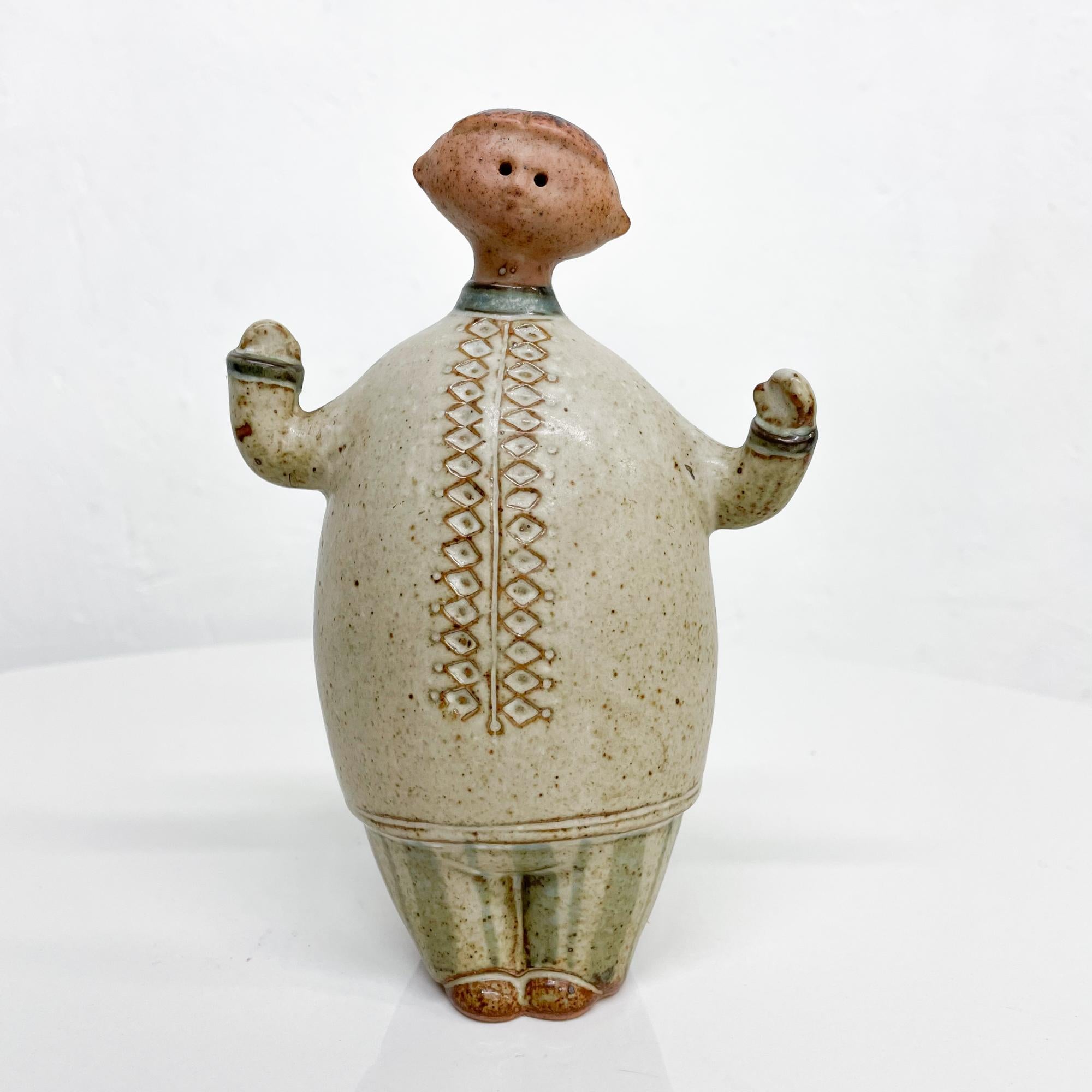 Scandinavian Modern Scandinavian Style Ceramic Pottery His Her Figures after Lisa Larson 1960s