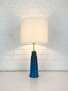 Tall Scandinavian ceramic table lamp, Nils Kähler for HAK, Denmark