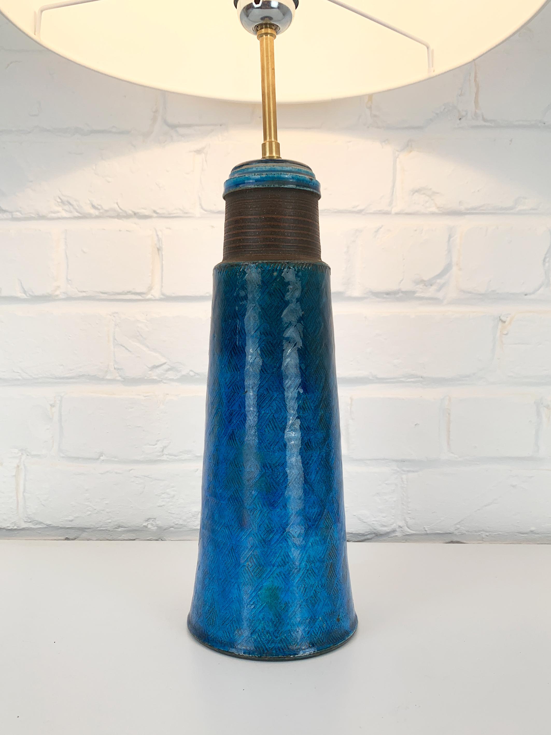 Scandinavian Modern Tall Scandinavian ceramic table lamp, Nils Kähler for HAK, Denmark