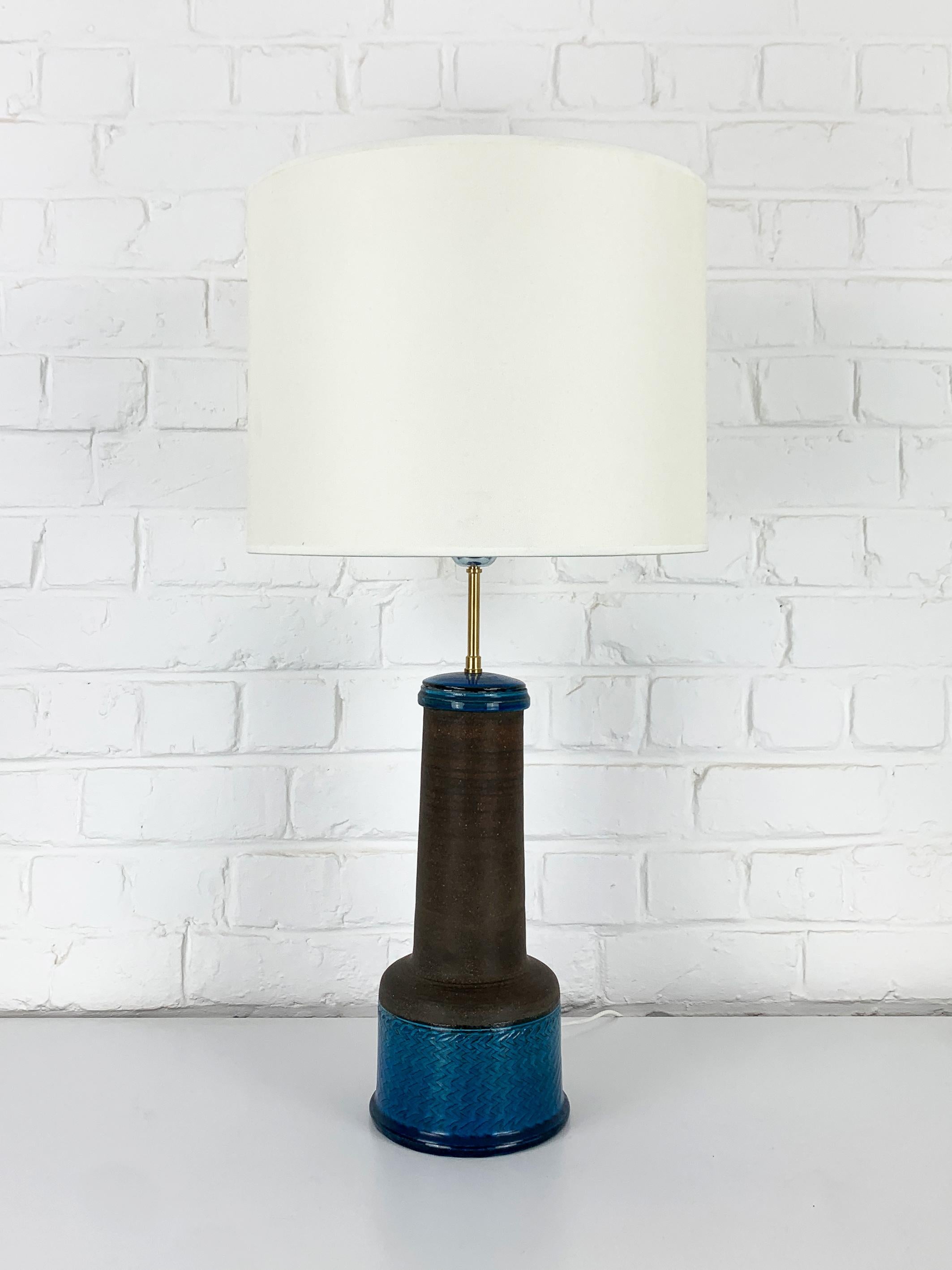 Vernissé Lampe de table scandinave en céramique, Nils Kähler pour HAK, Danemark en vente
