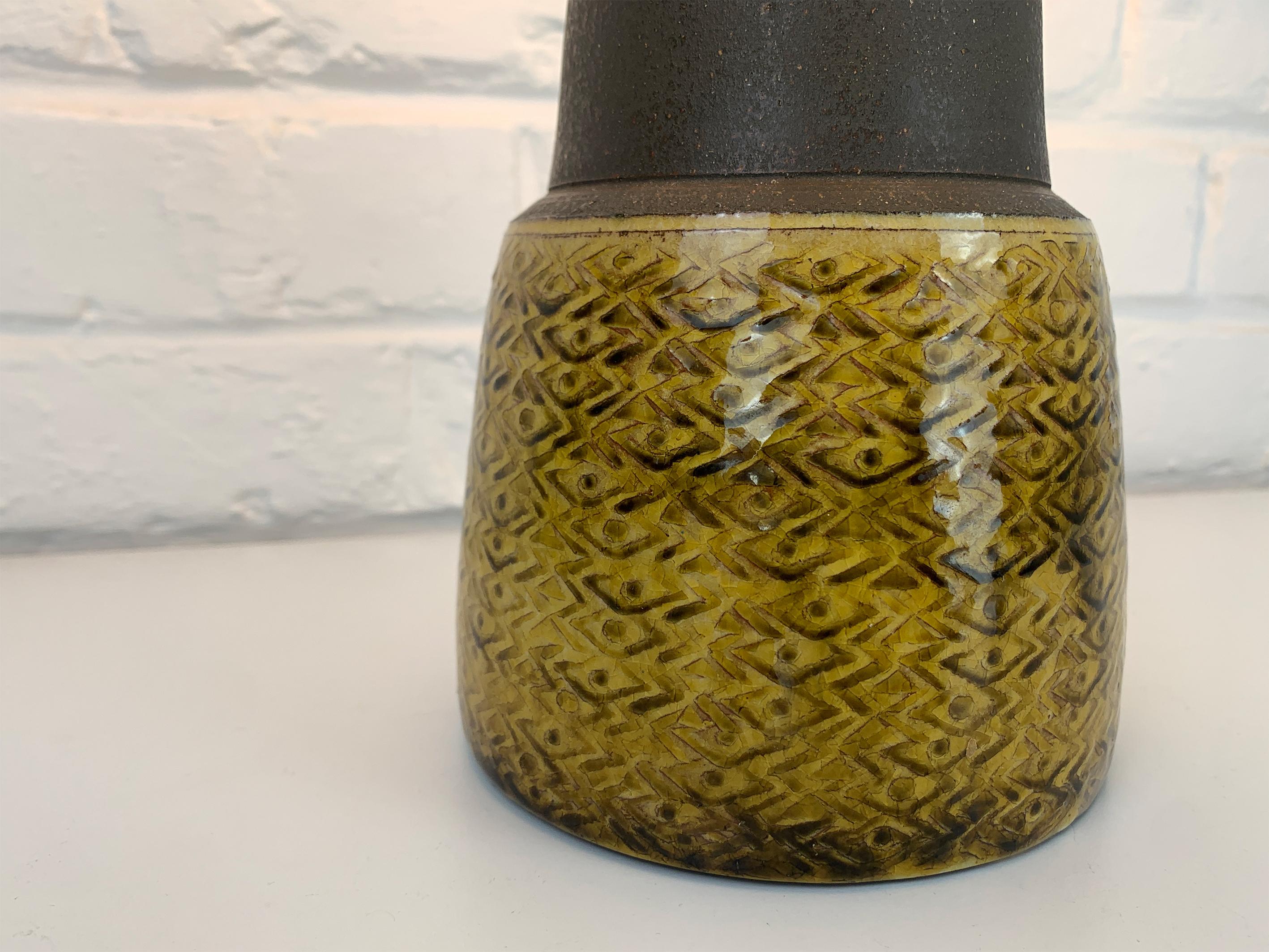 Hand-Crafted Scandinavian Ceramic Table Lamp, Nils Kähler for HAK, Denmark For Sale