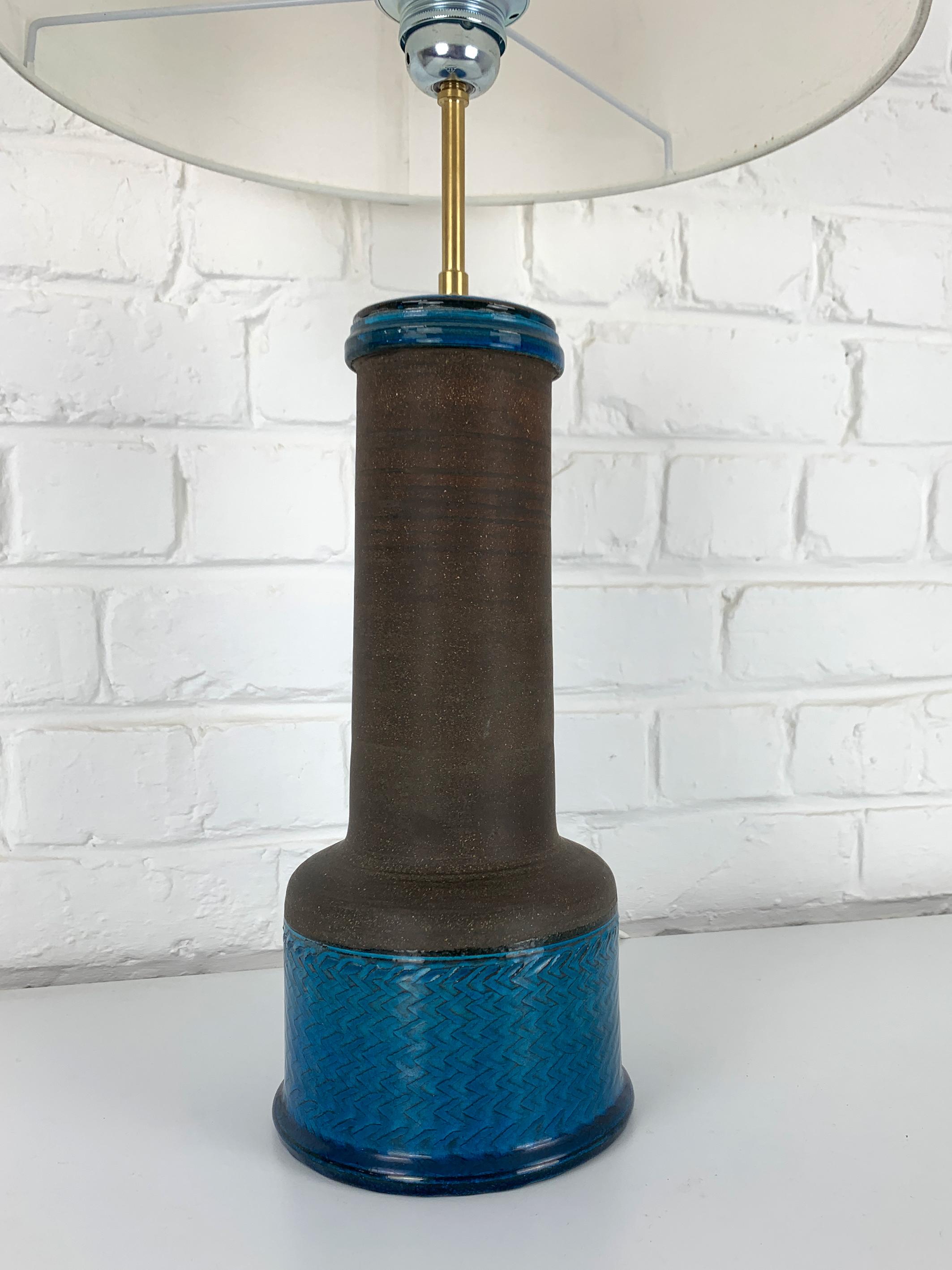 Scandinavian Ceramic Table Lamp, Nils Kähler for HAK, Denmark In Good Condition For Sale In Vorst, BE