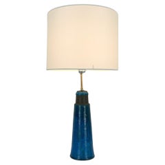 Tall Scandinavian ceramic table lamp, Nils Kähler for HAK, Denmark