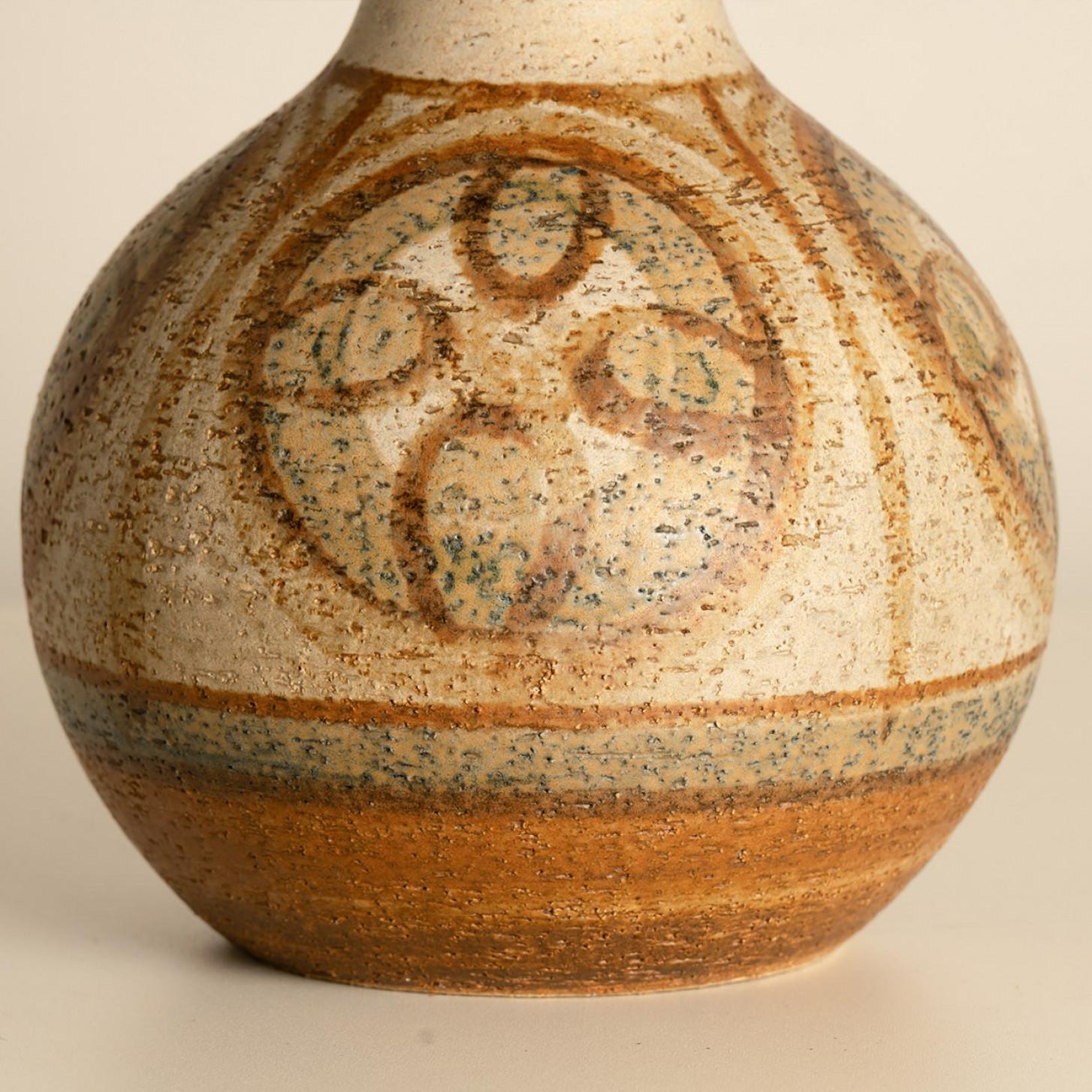 Other Scandinavian Ceramic Table Lamp with Geometric Shapes, 1960s For Sale