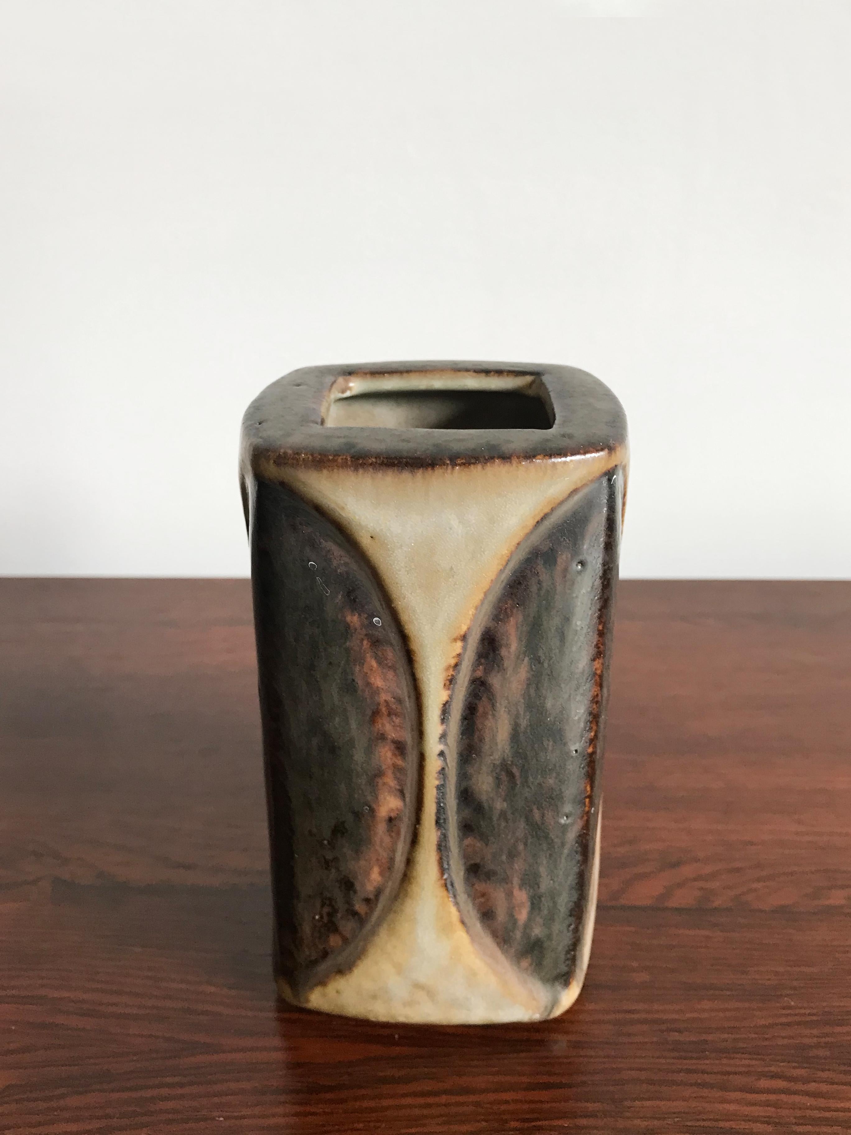 Scandinavian Mid-Century Modern design ceramic vase produed in Denmark, circa 1950s.