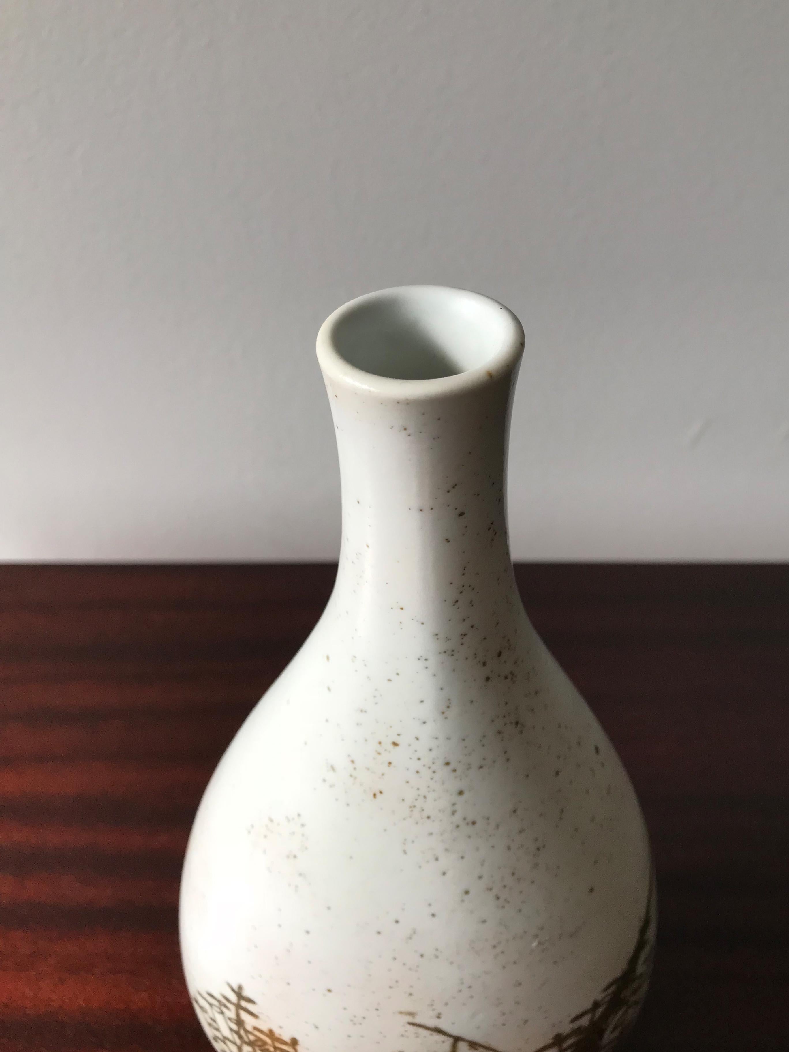 Scandinavian Ceramic Vases by Nils Thorsson for Royal Copenaghen, 1960s For Sale 2