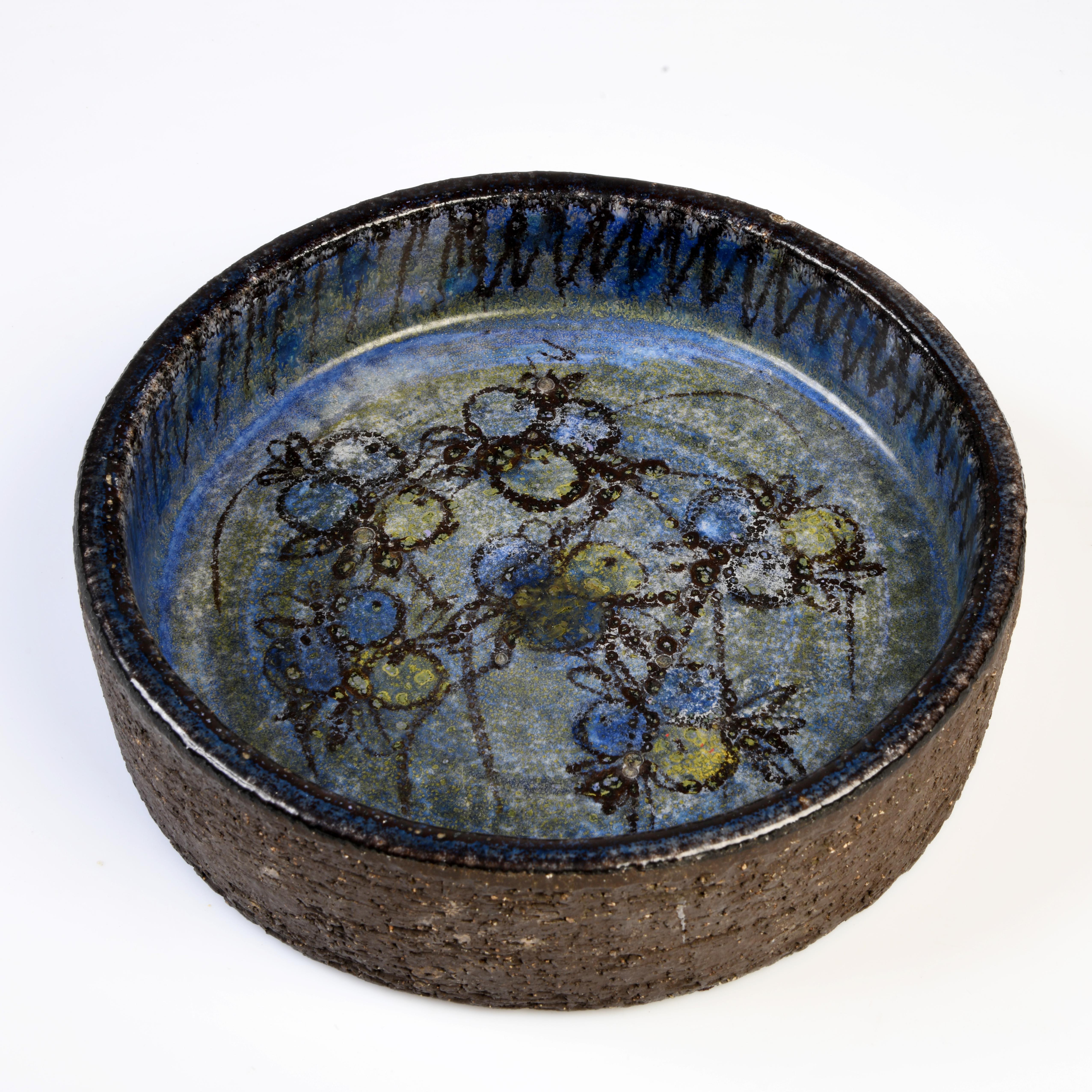 Enameled Scandinavian ceramics from the 1960s by the Bangholm workshop in Denmark For Sale