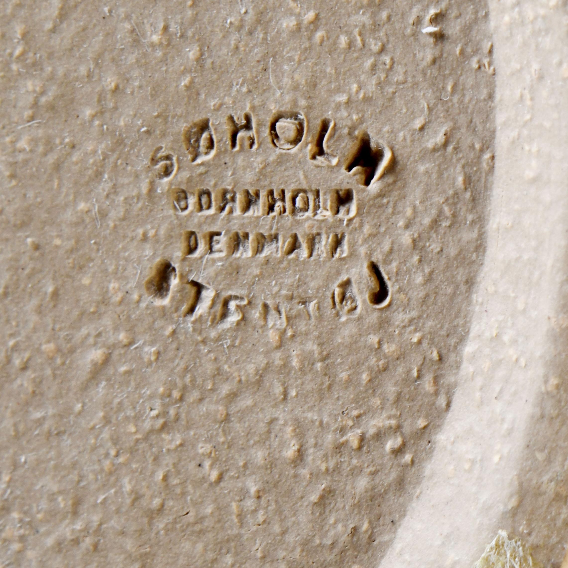 Smaltato Ceramica scandinava degli anni '60 del laboratorio Søholm in Danimarca in vendita