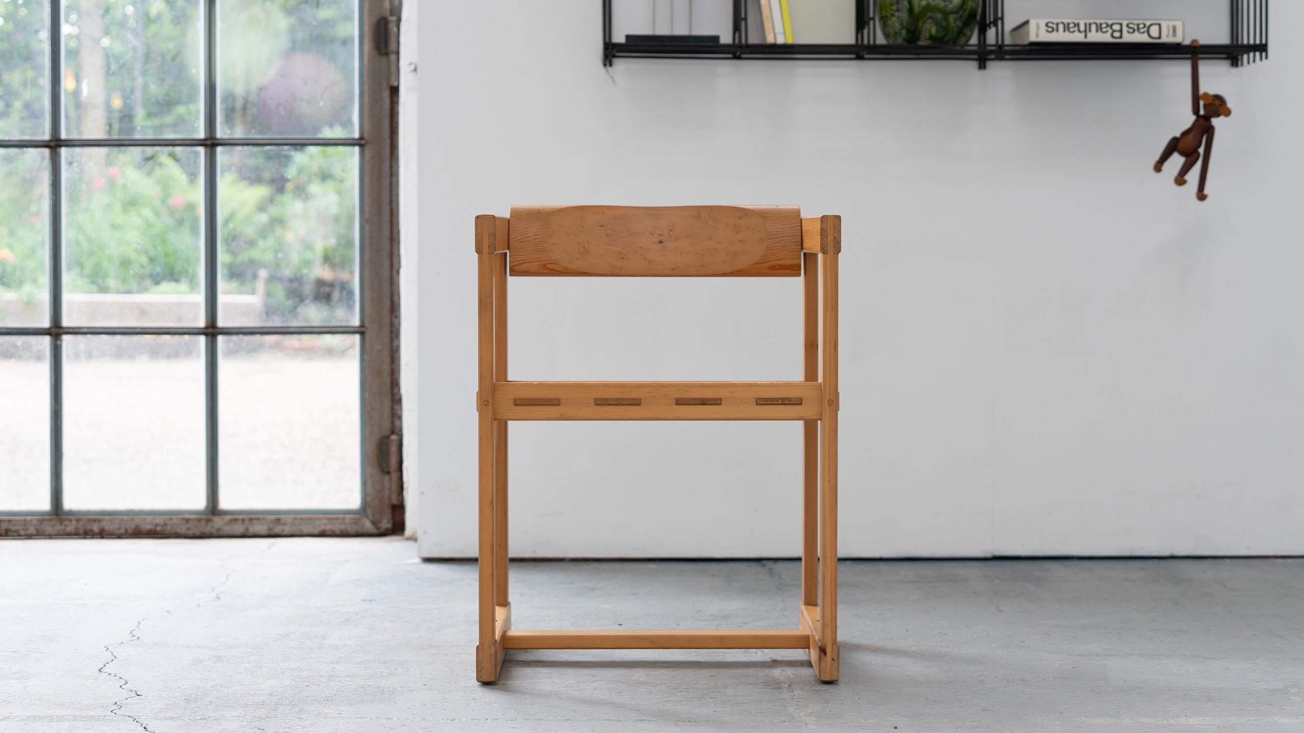Scandinavian Chair in Pine by Edvin Helseth in 1964 for Trybo Furniture, Norway 7