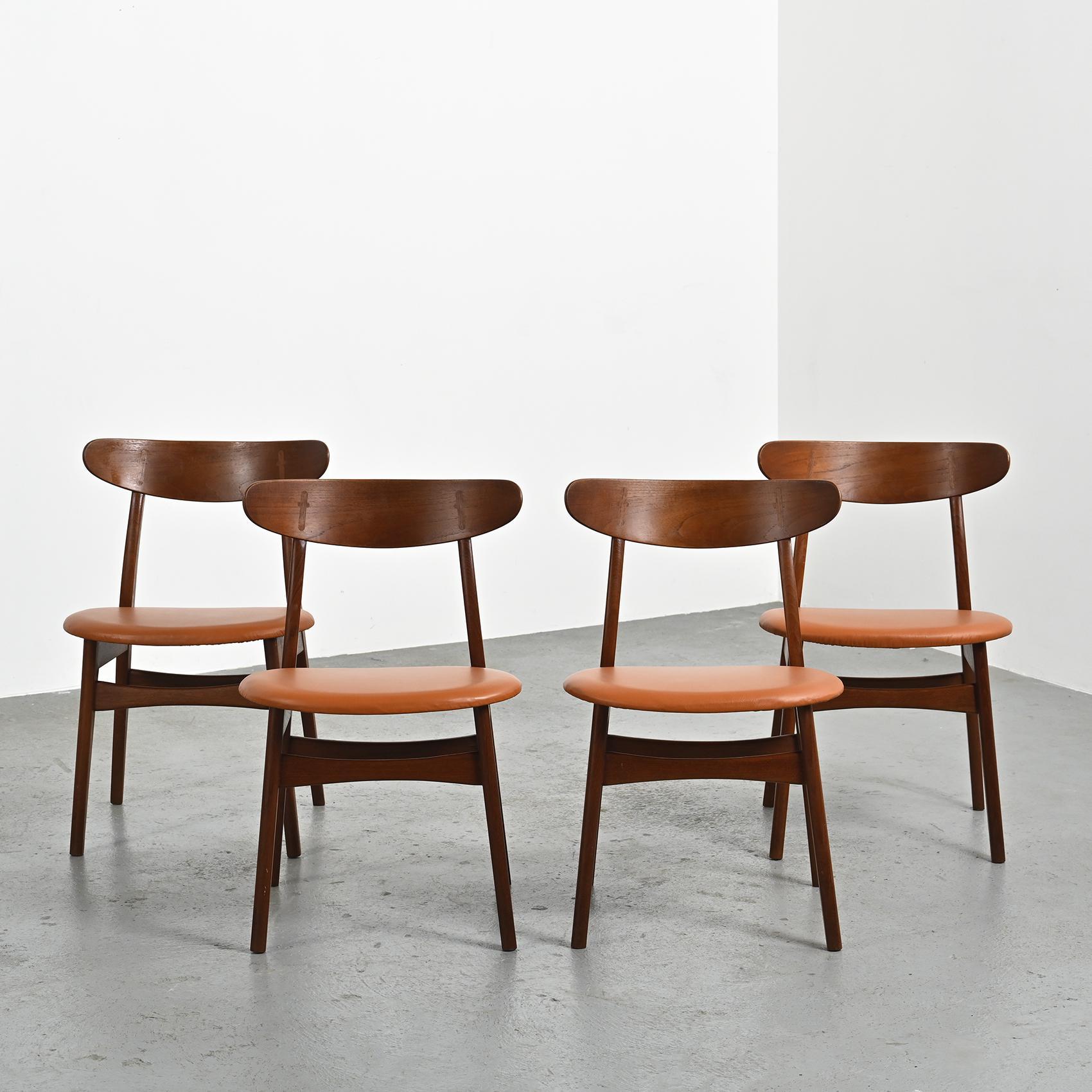 Mid-Century Modern Scandinavian Chairs by Hans Wegner, circa 1955