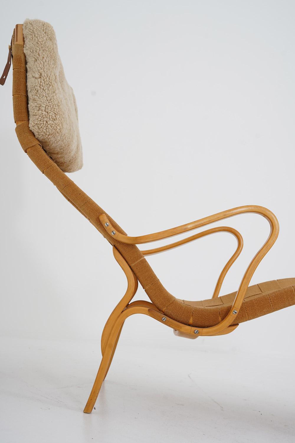 20ième siècle Chaise longue scandinave Pernilla 3 de Bruno Mathsson en vente